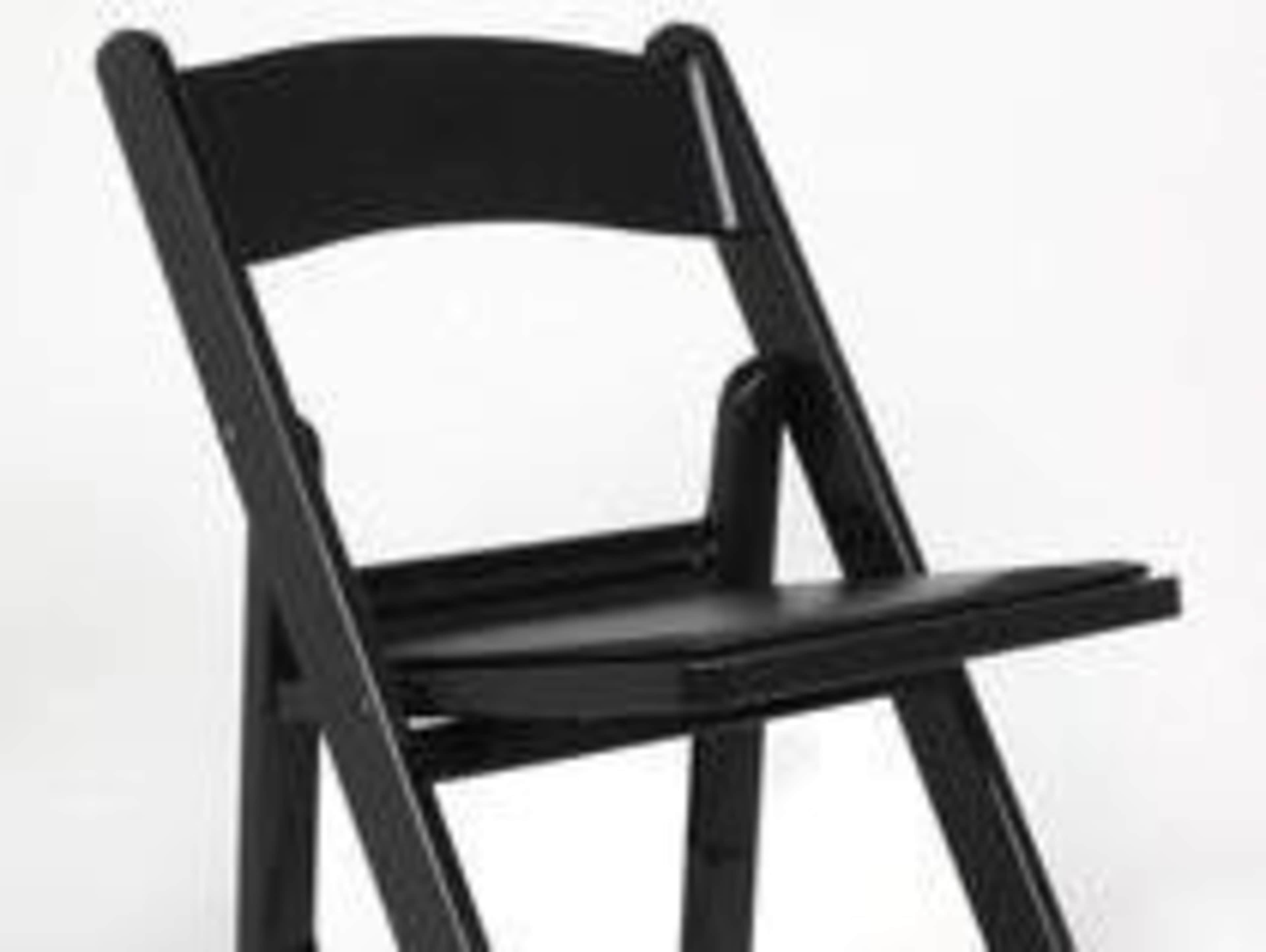 Black Padded Resin Chair 