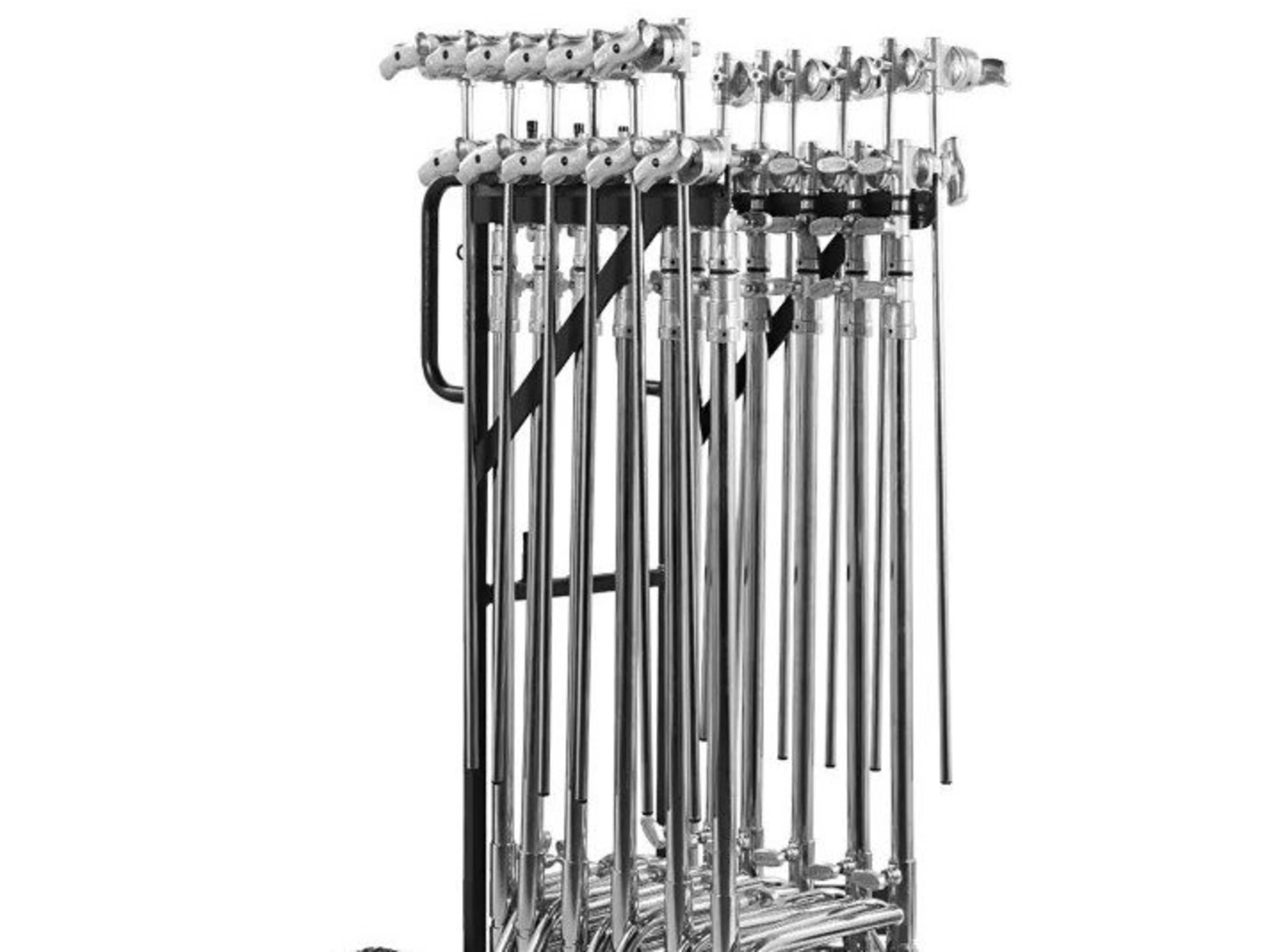 10 C-stands & Cart