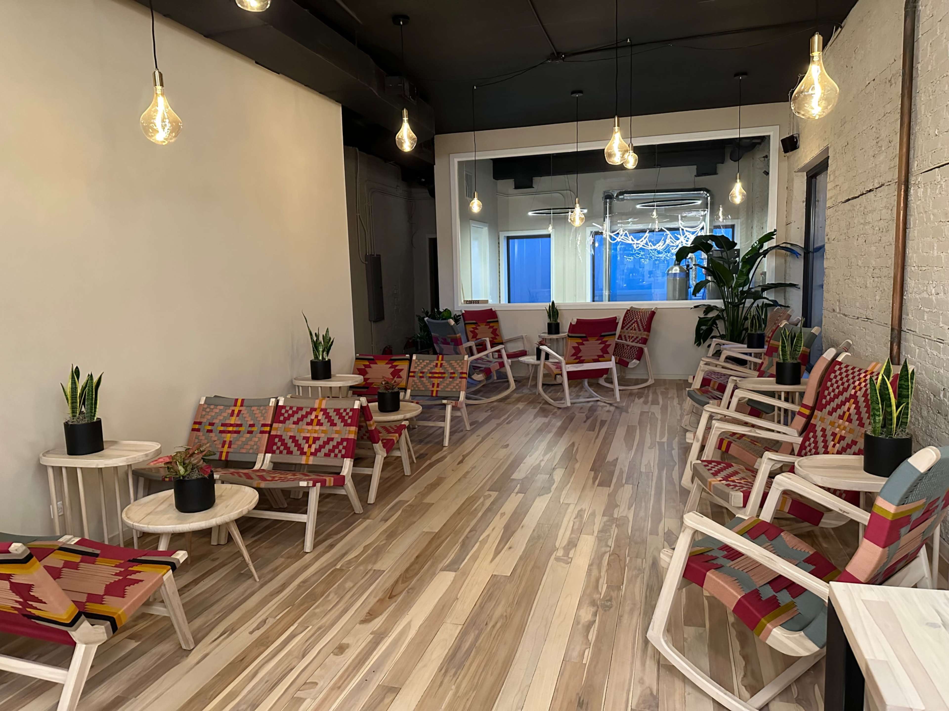 Wicker Park Cafe with Golden Interior Image in West Town, Chicago, IL