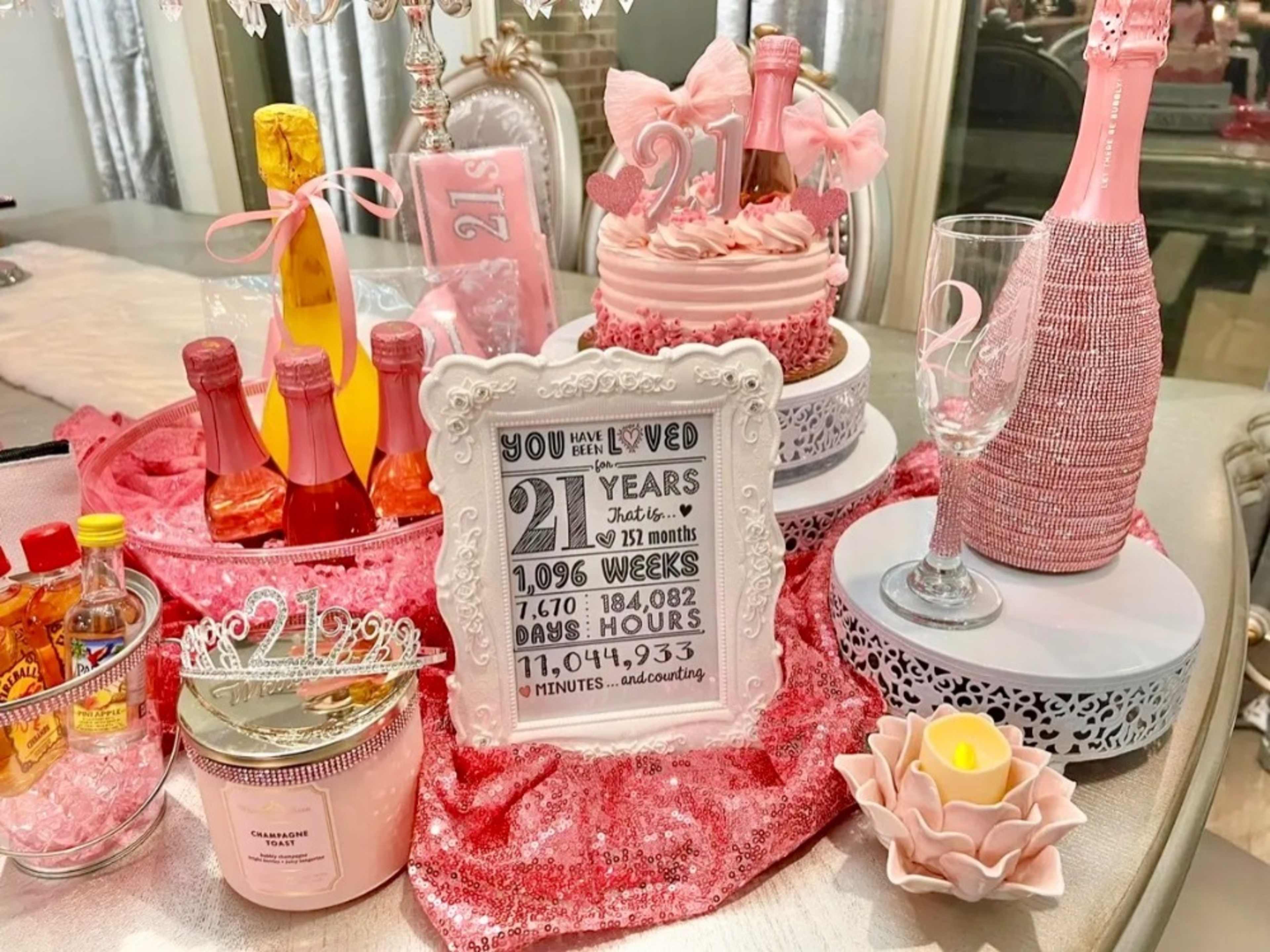 21st Birthday Decoration Package - Pink