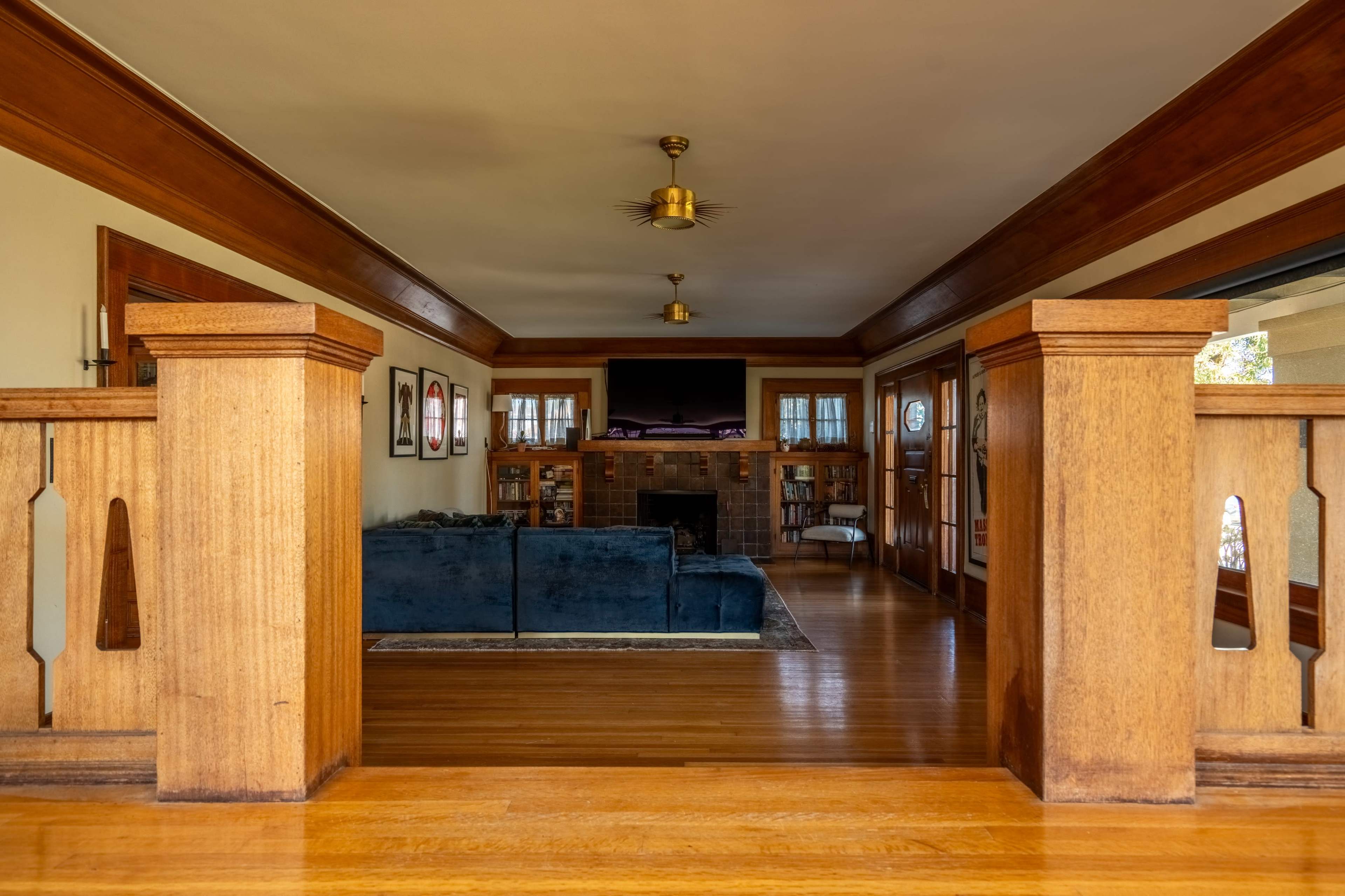 Arts & Crafts classic home with lots of unique wood details Image in Hyde Park, Los Angeles, CA