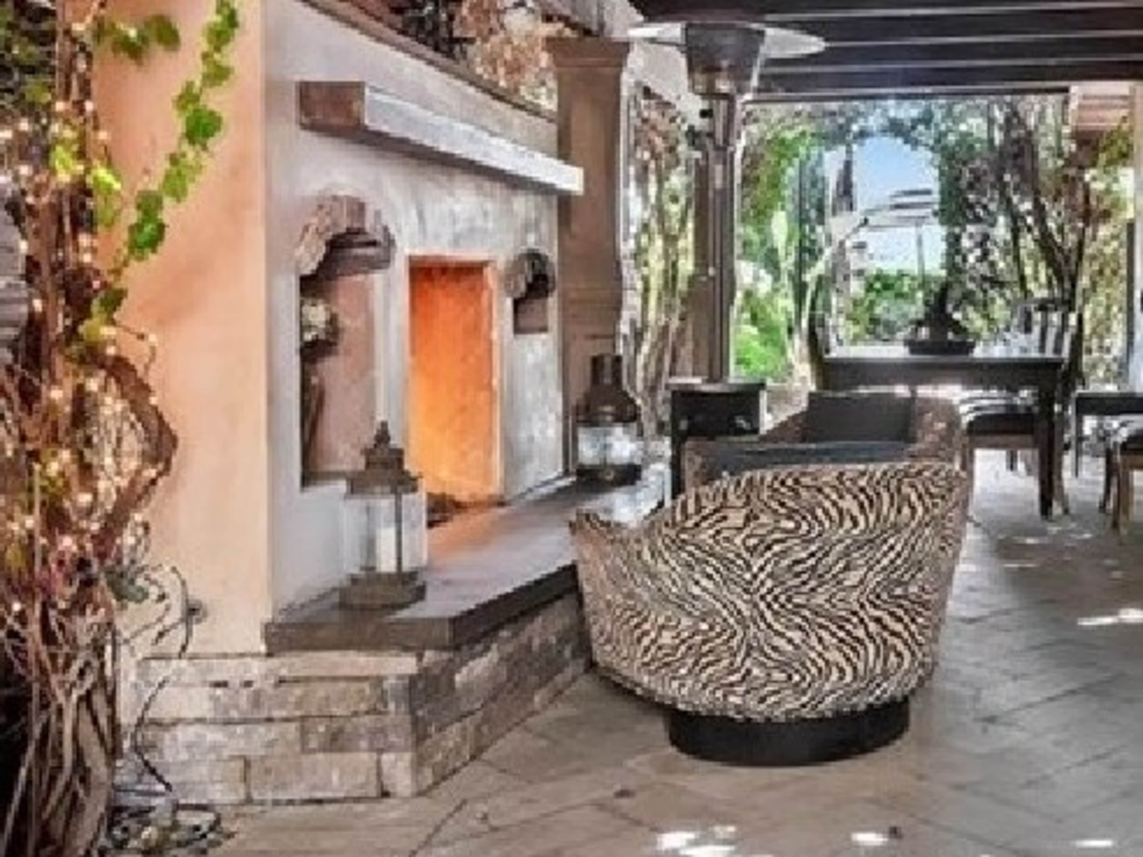 Grand Outdoor Fireplace