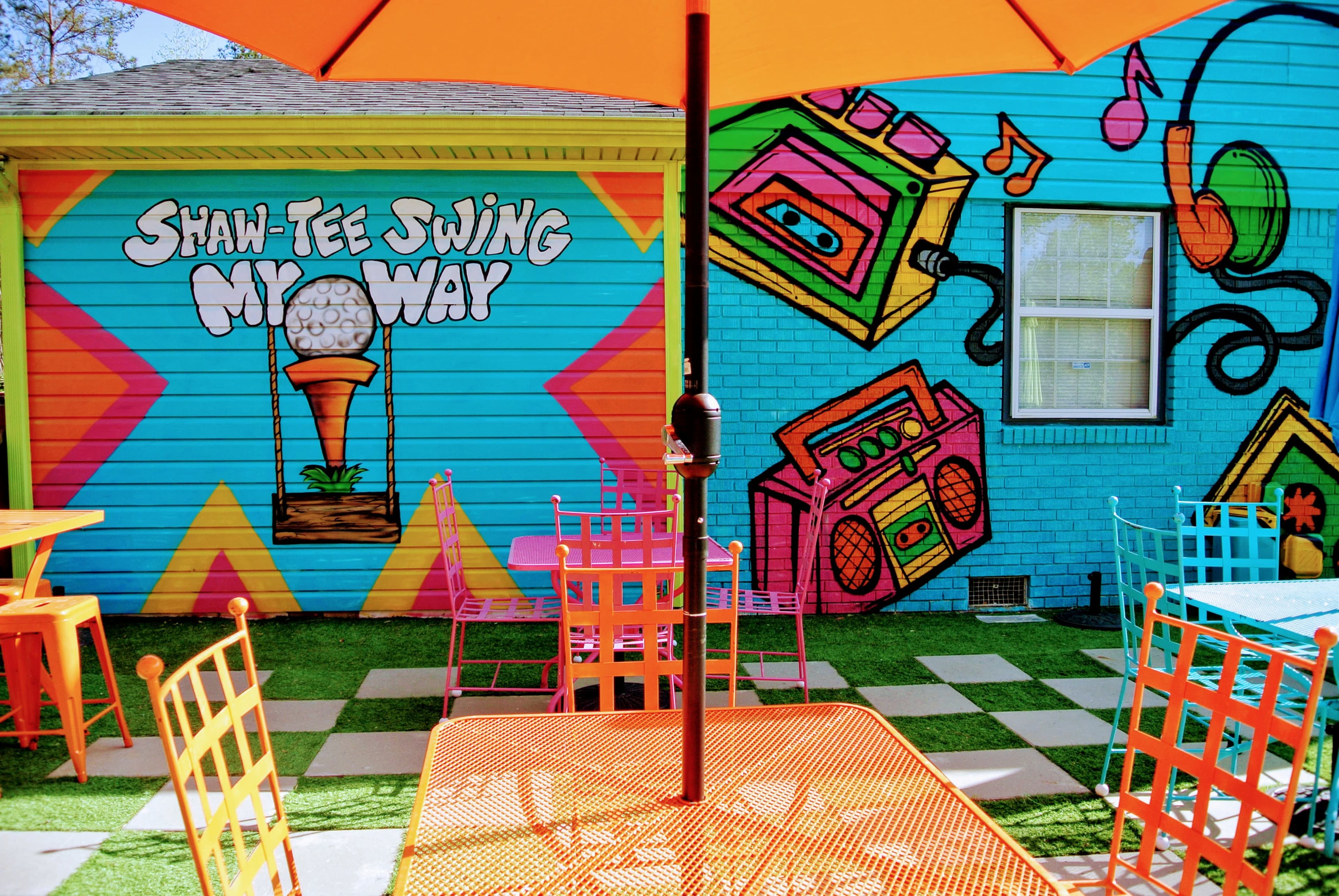 South Atlanta's Mini Golf & Axe Throwing with Vibrant 80's Vibes Image in Fairburn, Fairburn, GA