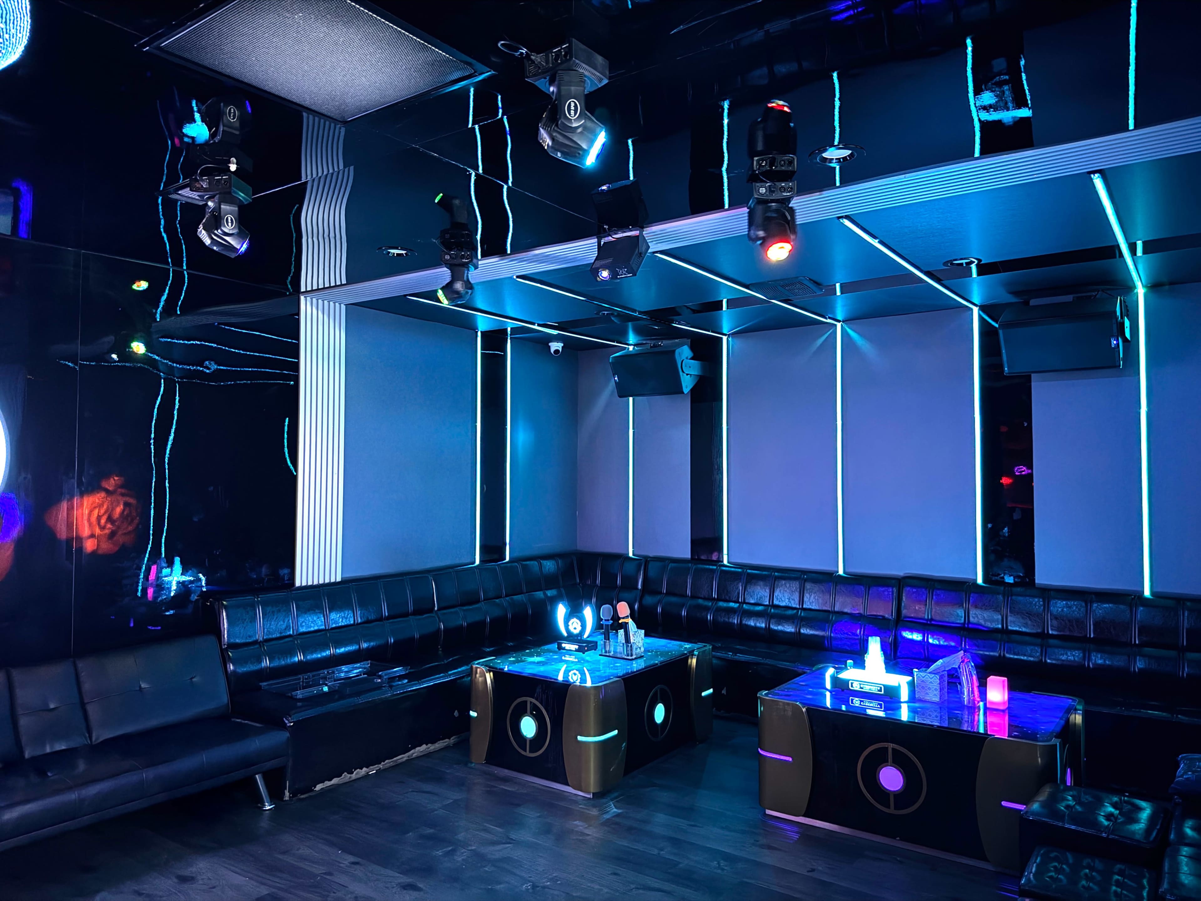 Hi-Tech Futuristic Private Lounge w/Karaoke, Pro Sound, LED Lighting, PlayStation + Poker and Boardgames Table in a Super Convenient Location Image in South El Monte, South El Monte, CA