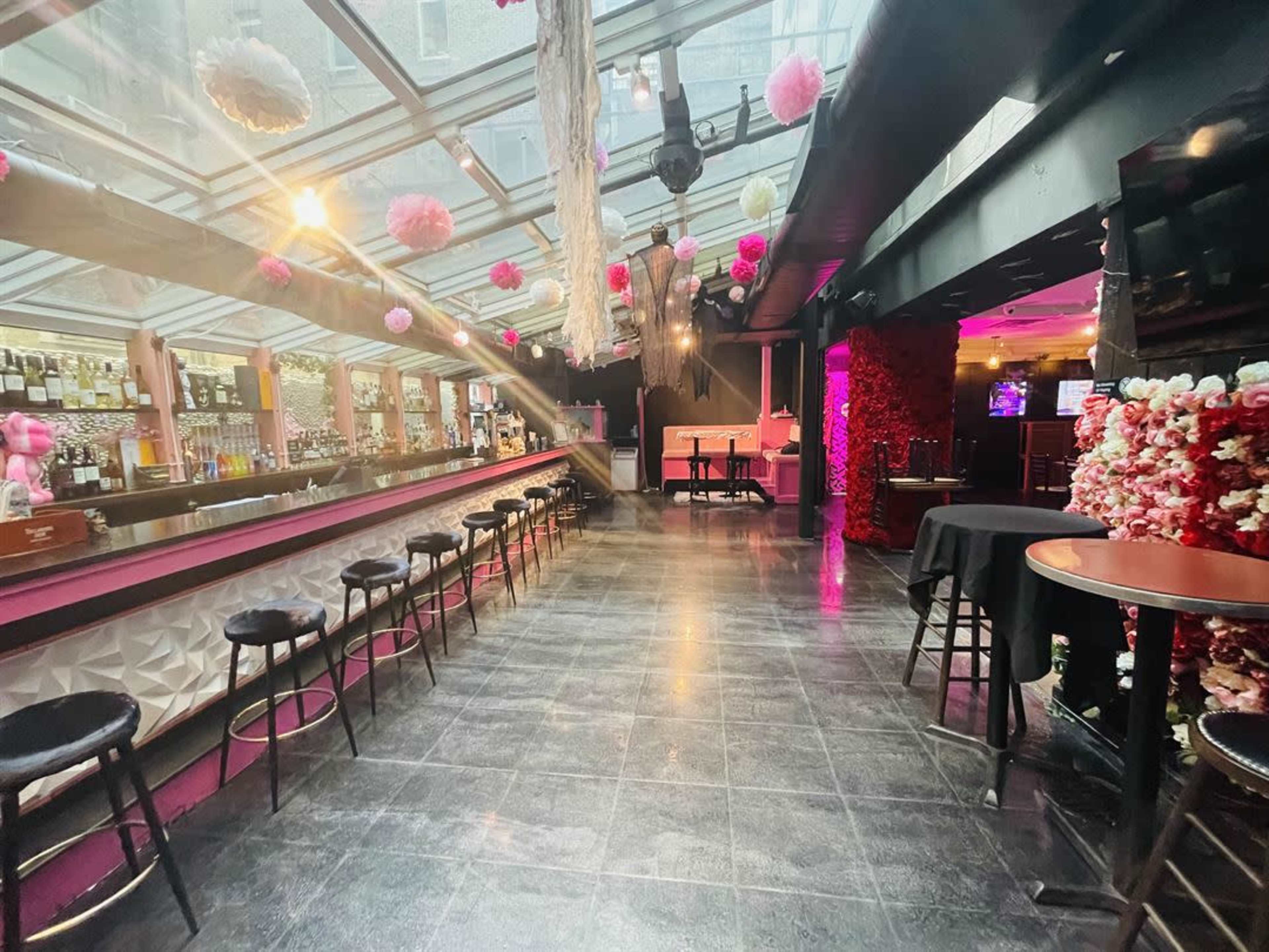 The Rose Lounge: Stylish Neon Pink Event Space in Chelsea Image in Midtown Manhattan, New York city, NY