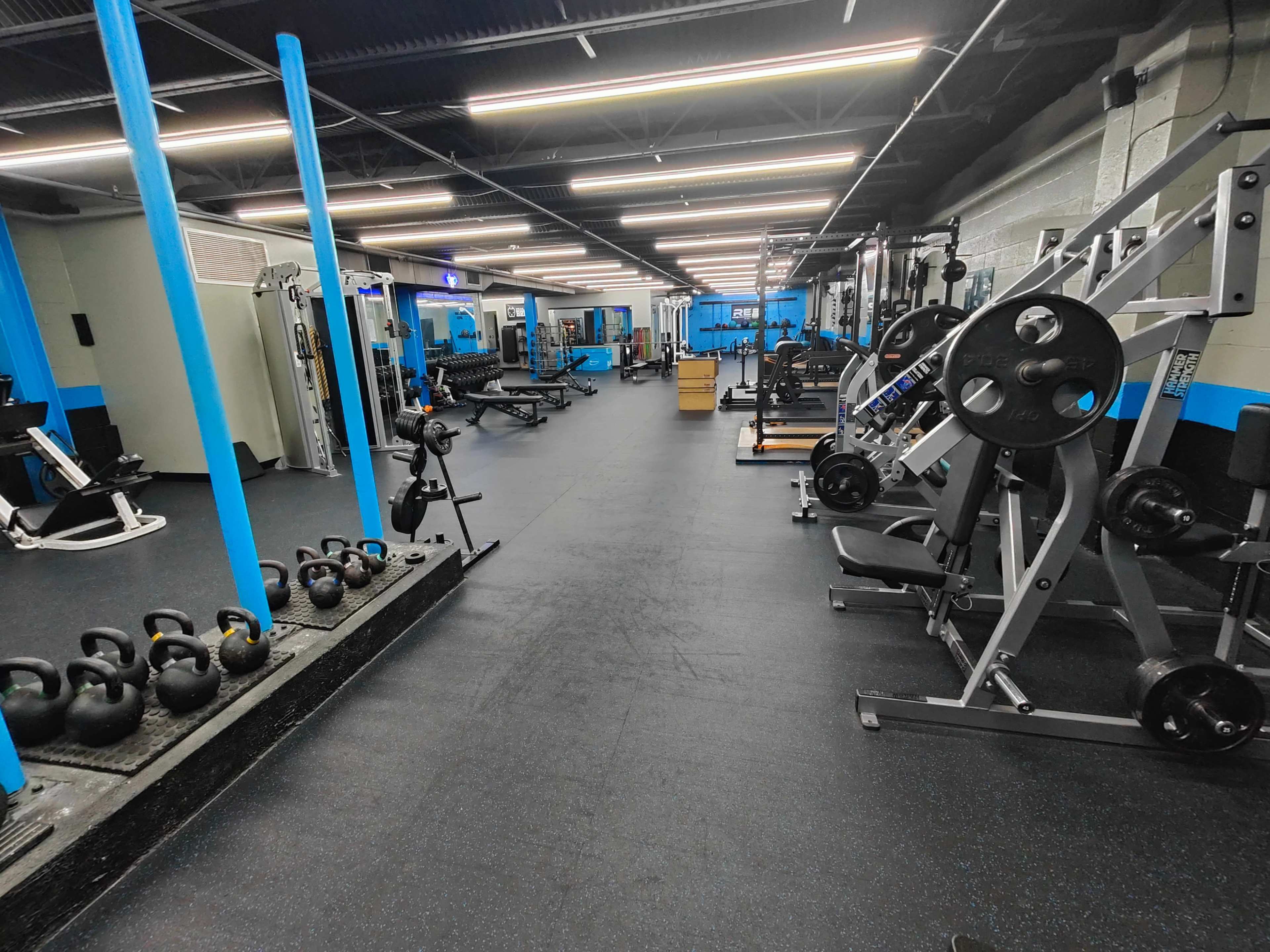 Private Training Gym with Bold Lighting and Colors Image in Pine Township, Wexford, PA