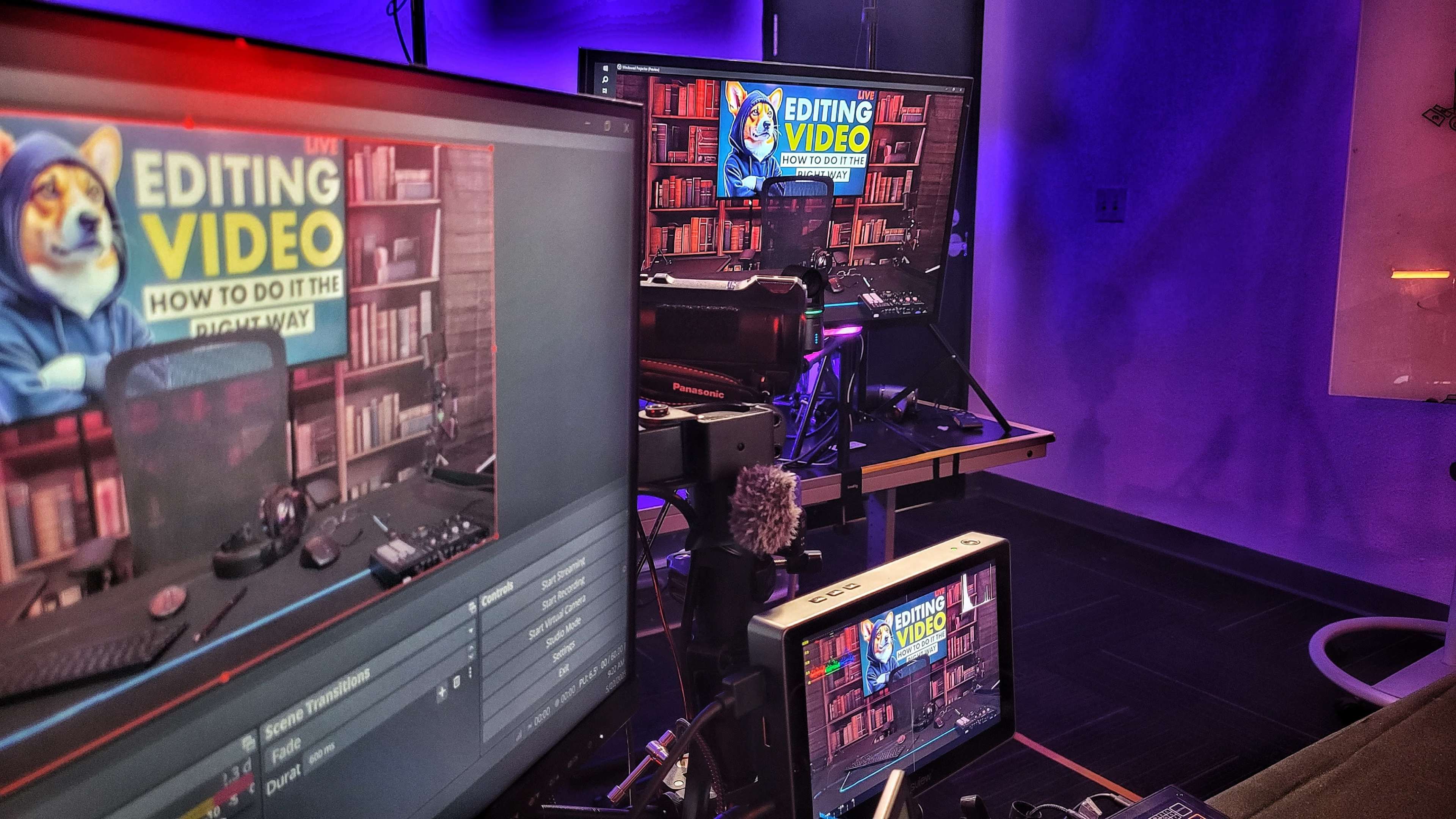 Video Studio Podcasting Recording Live Stream Image in Mission Valley East, San Diego, CA
