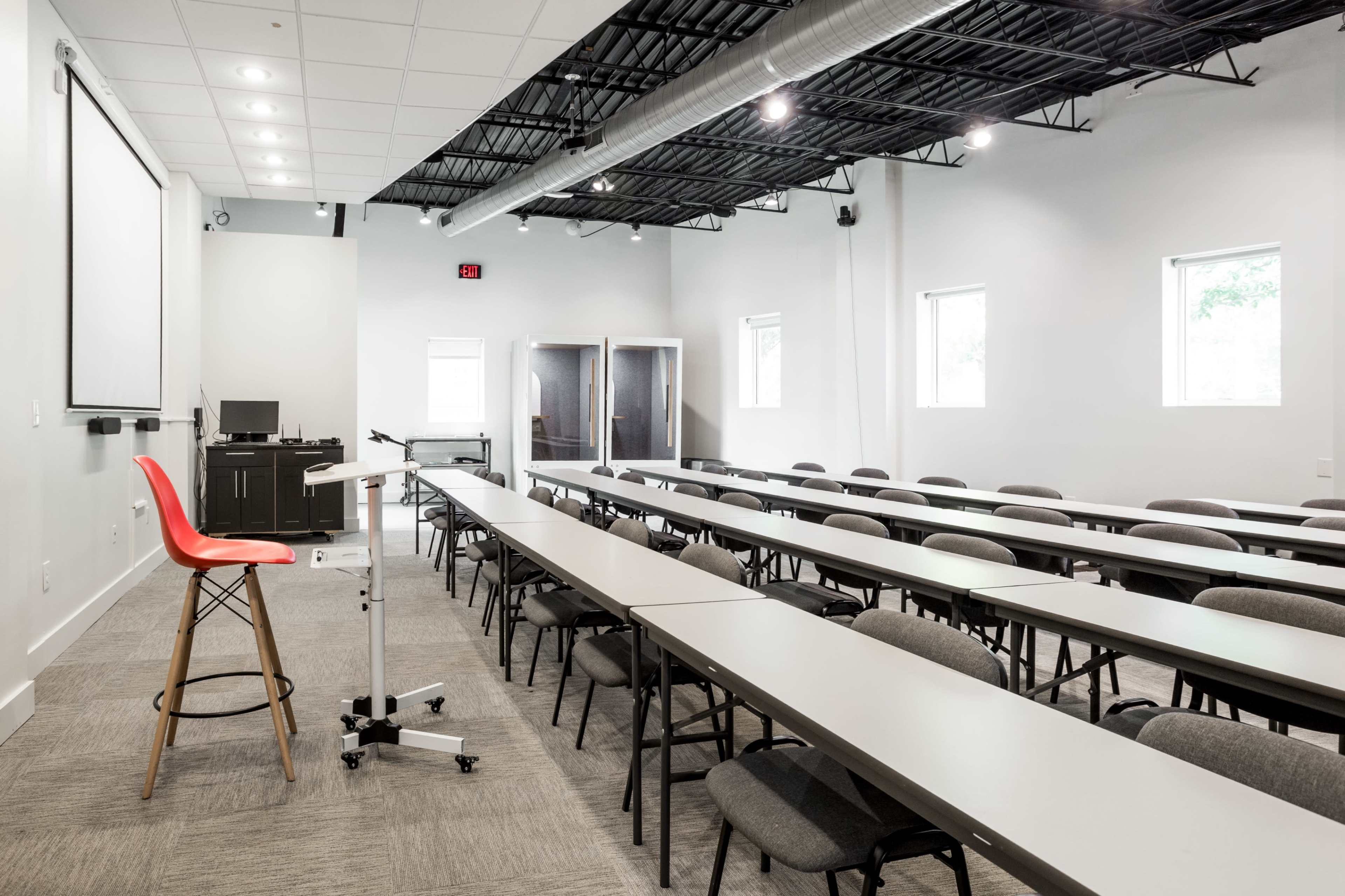 Event Space outside of co-working space. Image in Broad Ripple, Indianapolis, IN