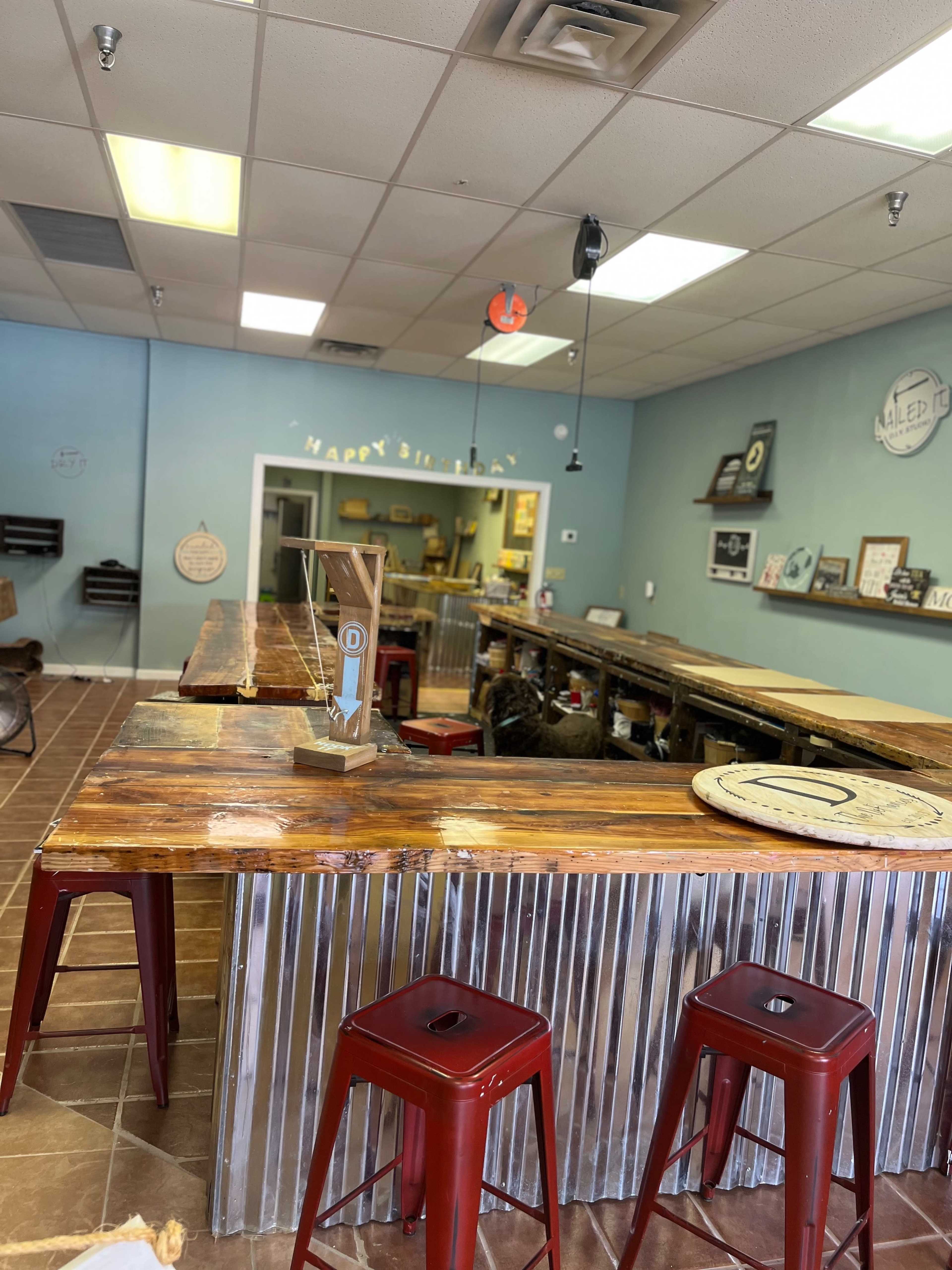 Creative Space w/ circular bar style seating Image in Greensboro, Greensboro, NC