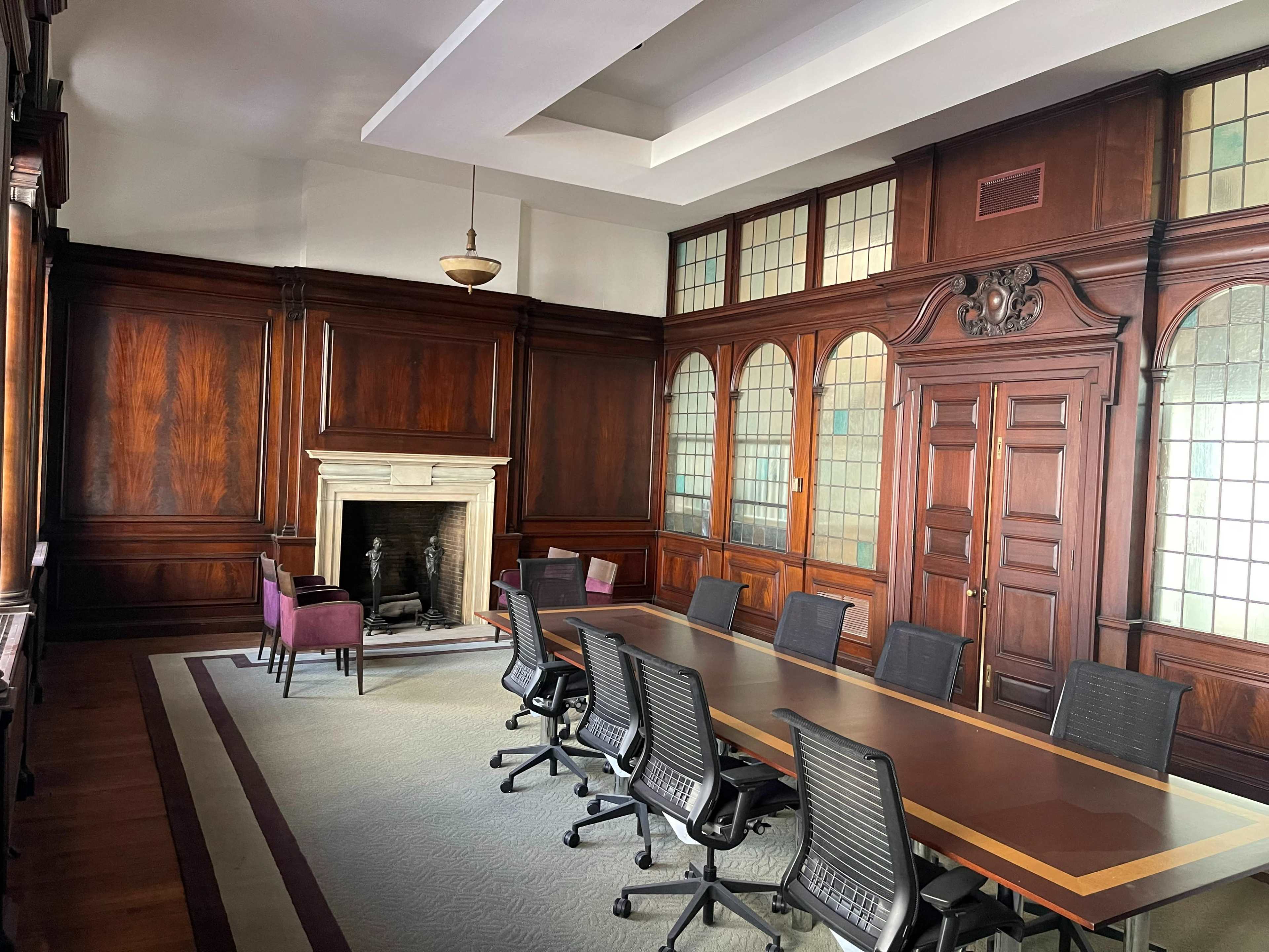 Mahogany/leaded glass Society Hill Boardroom Image in Center City East, Philadelphia, PA