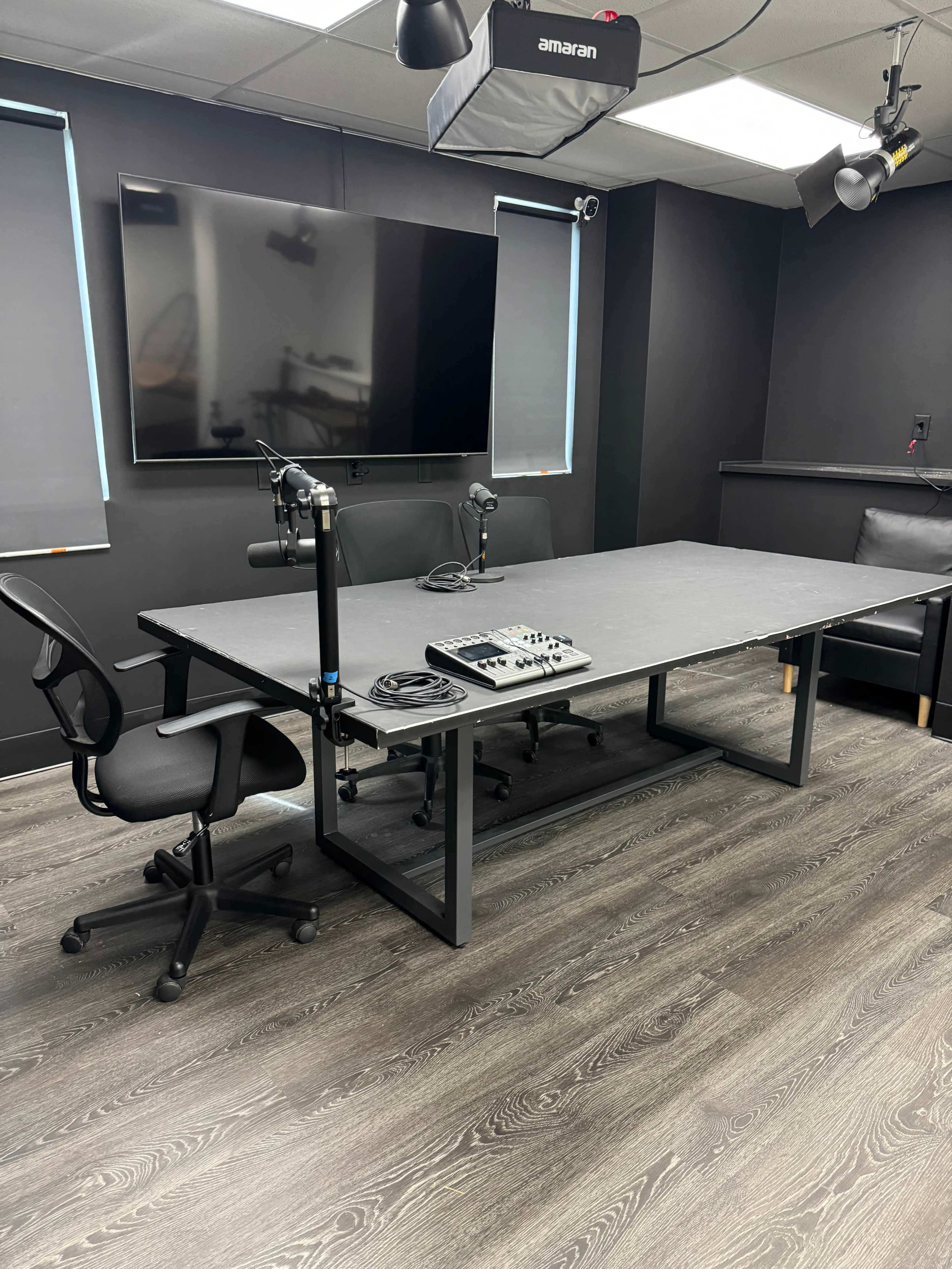 Podcast Studio Fully Eqipped for Visual and Audio Image in Greensboro, Greensboro, NC