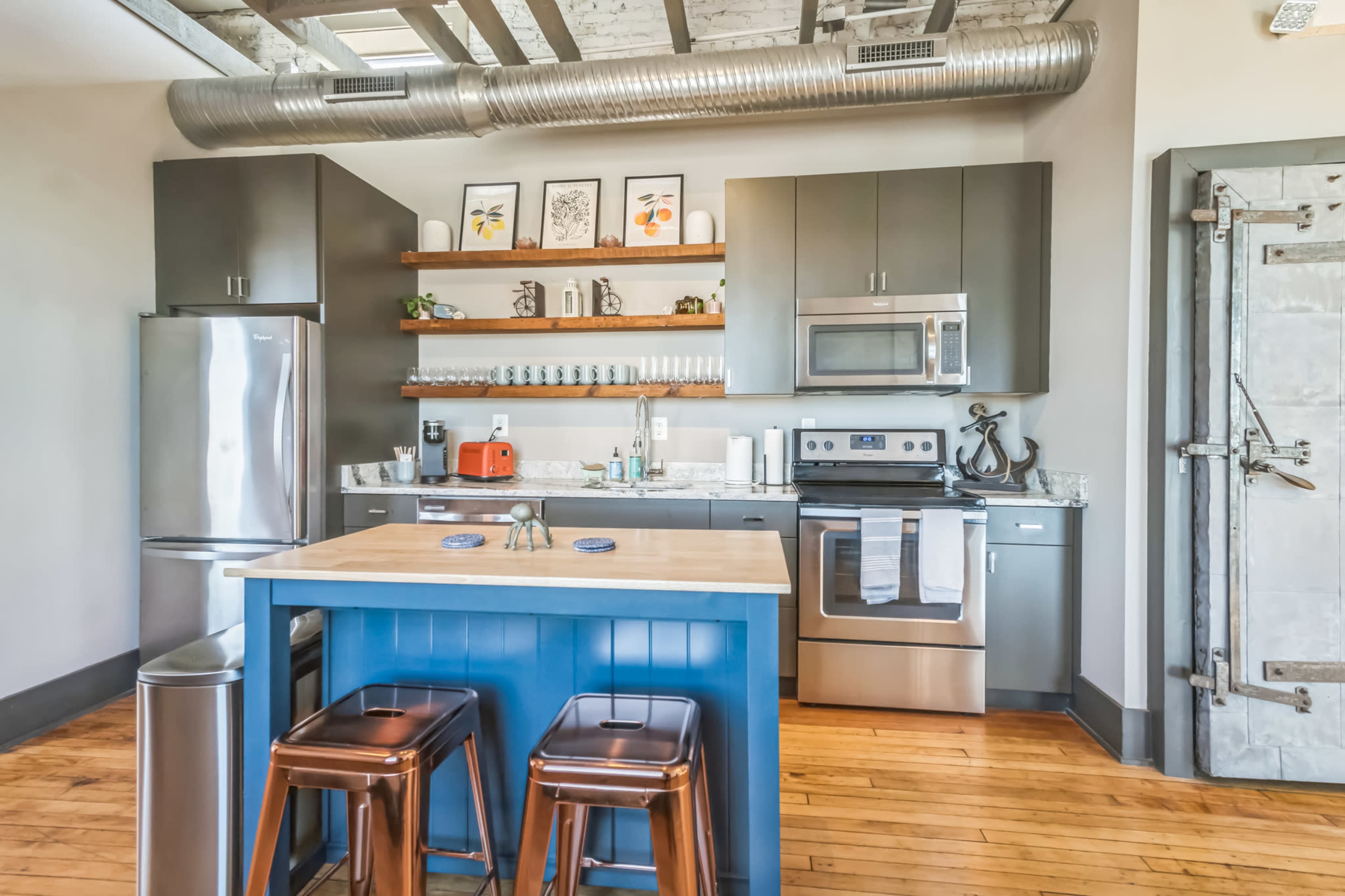 Chic Urban Loft with City View Image in Canton, Baltimore, MD