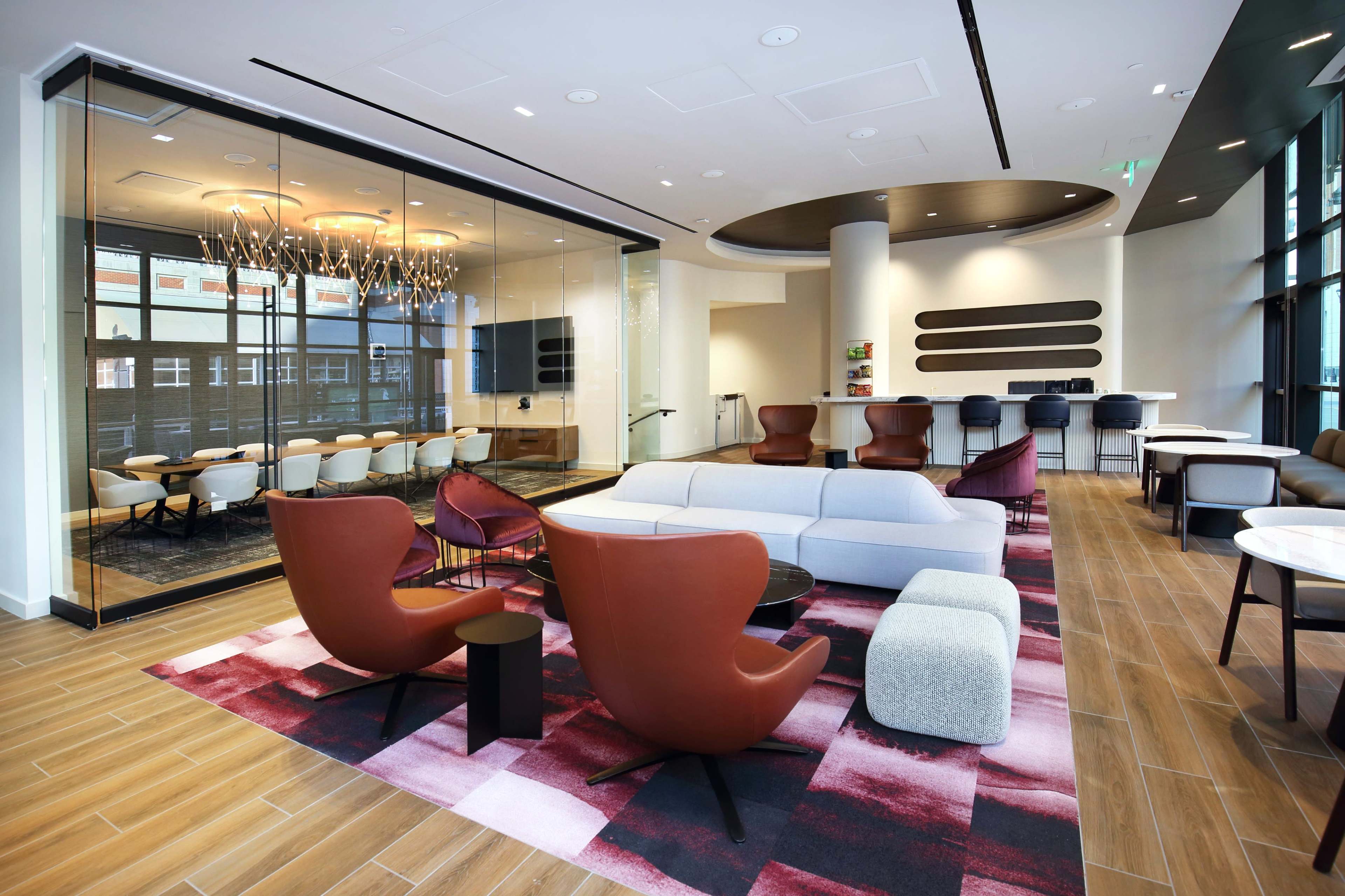 Modern Event Space Outside of American Airlines Arena Image in Oak Lawn, Dallas, TX