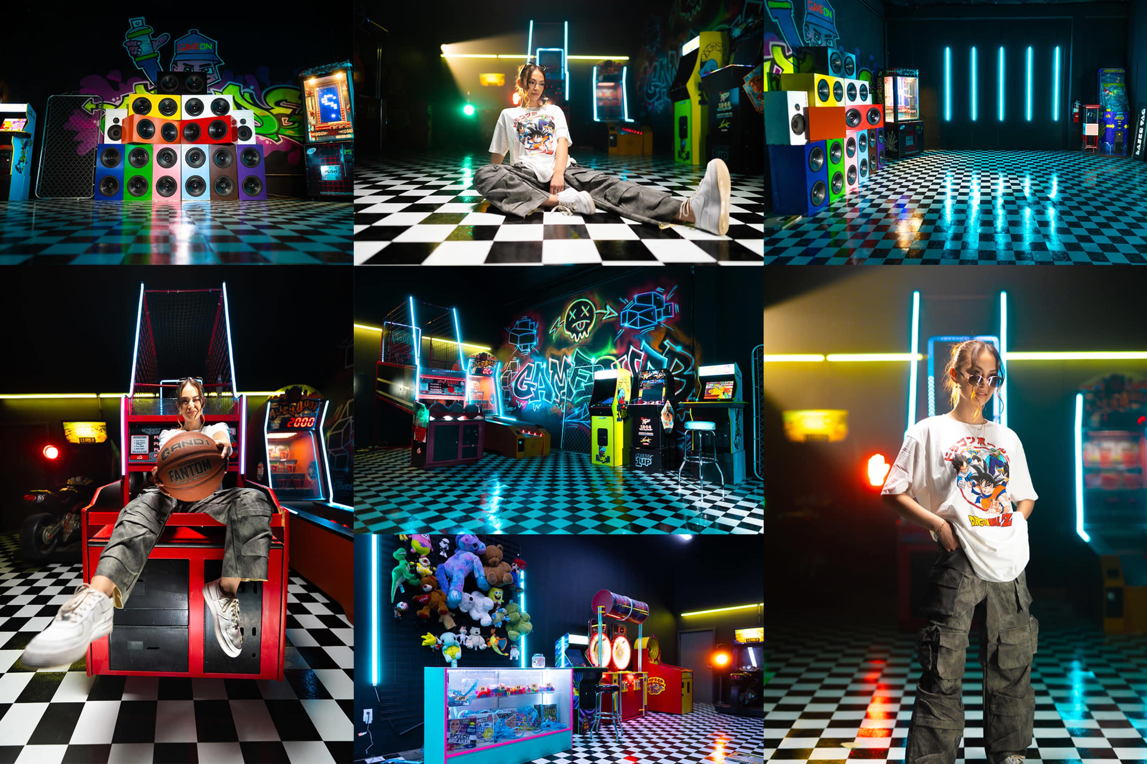 Retro Arcade Set with RGB lights Image in Boyle Heights, Los Angeles, CA
