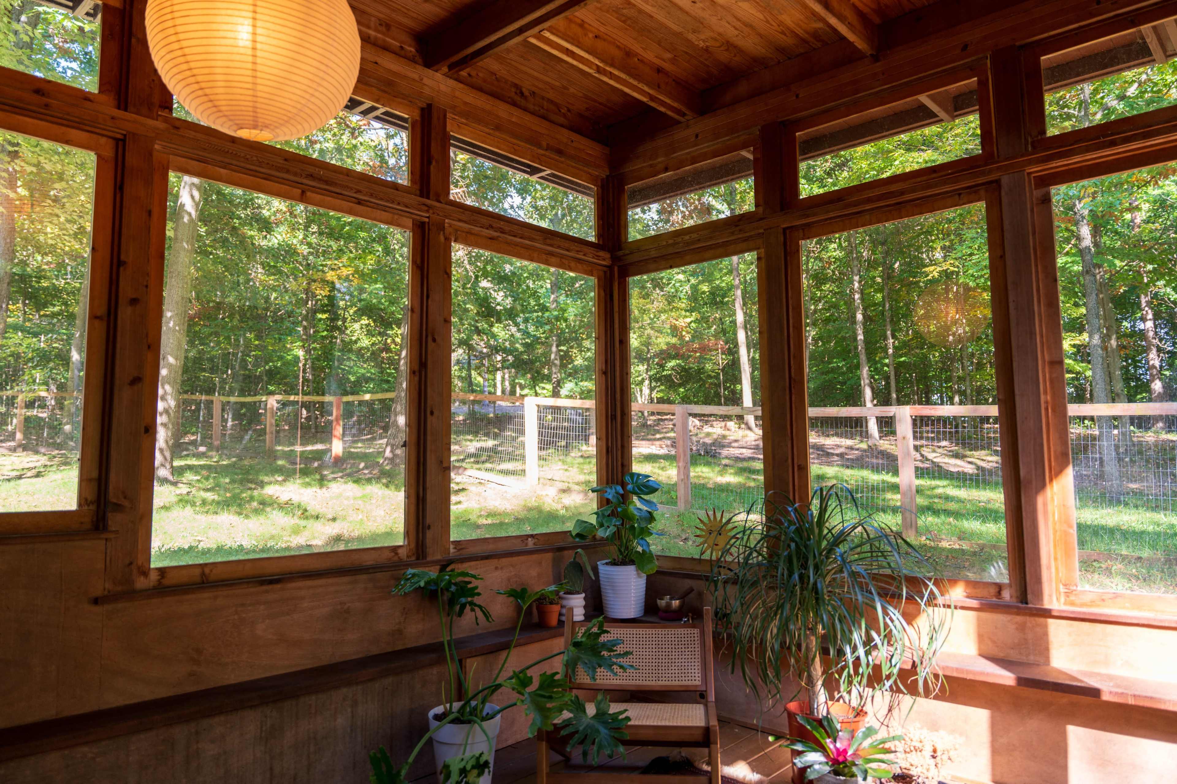 Frank Lloyd Wright Usonian Inspired Home in the Forest Image in Algoma Township, Sparta, MI