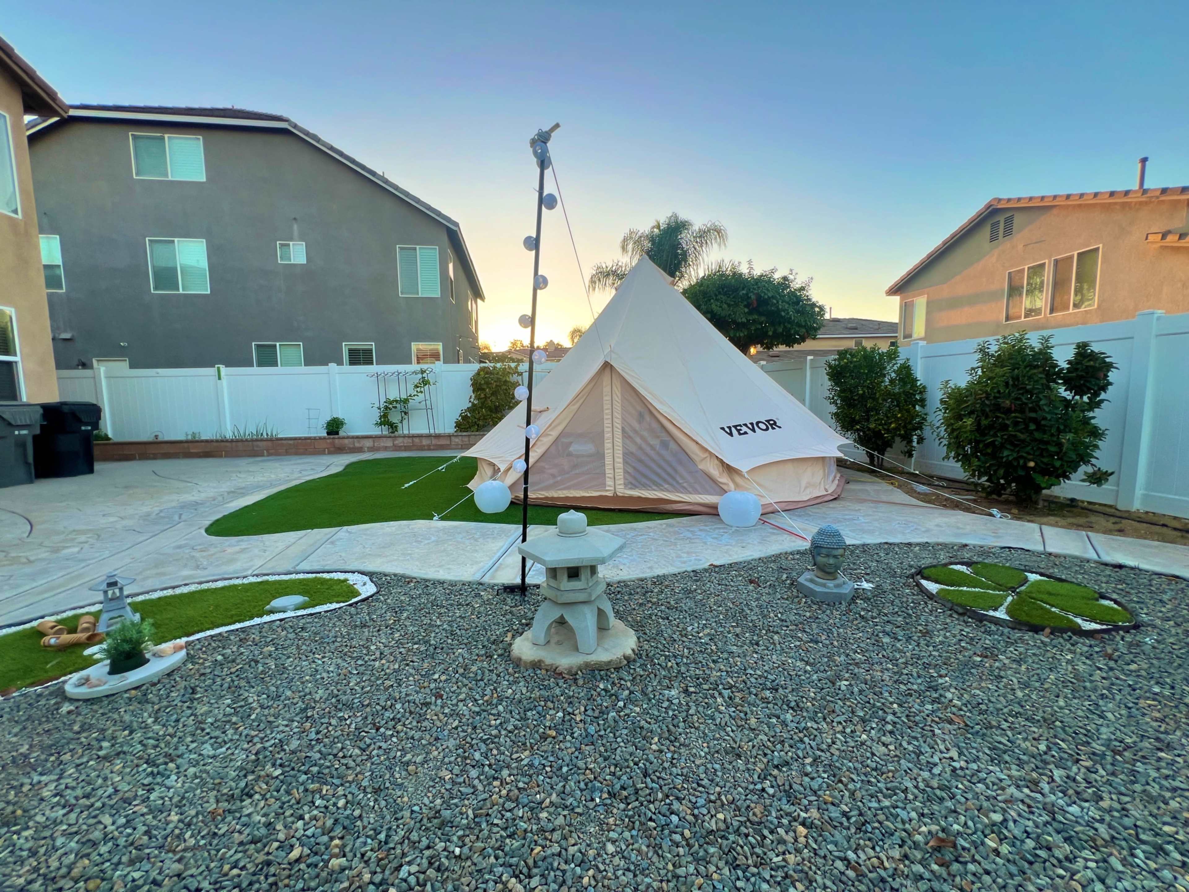Romantic yurt with view of Japanese garden Image in Eastvale, Eastvale, CA