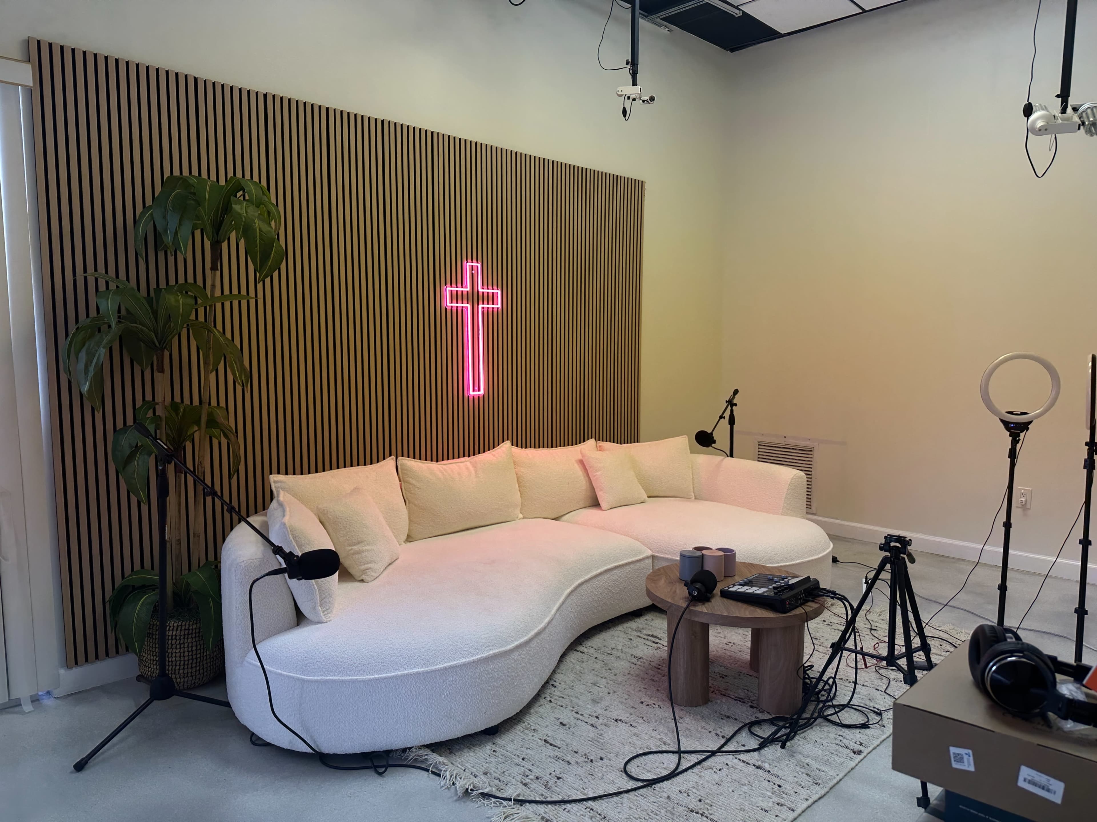 Aesthetic Studio, Podcast Room, Modern & Clean Vibe, Plants Image in Pompano Beach, Pompano, FL