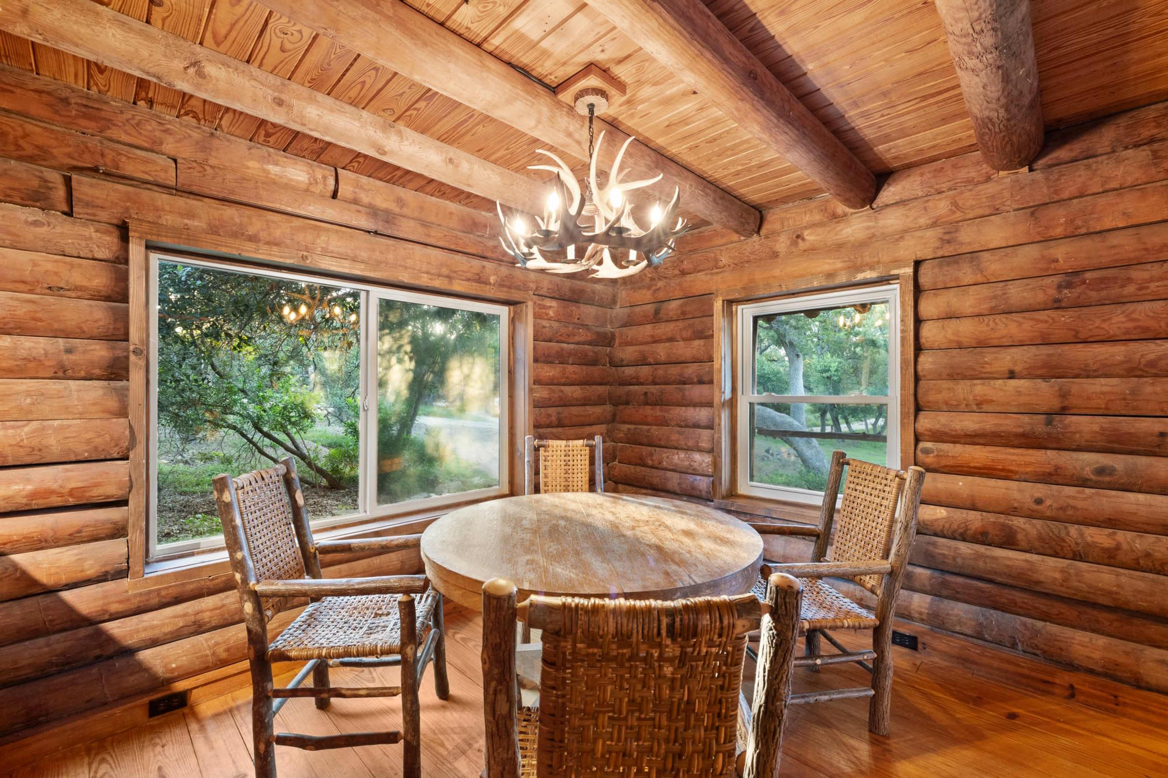 Rustic Secluded Log Cabin in the Austin Hill Country Image in , Austin, TX