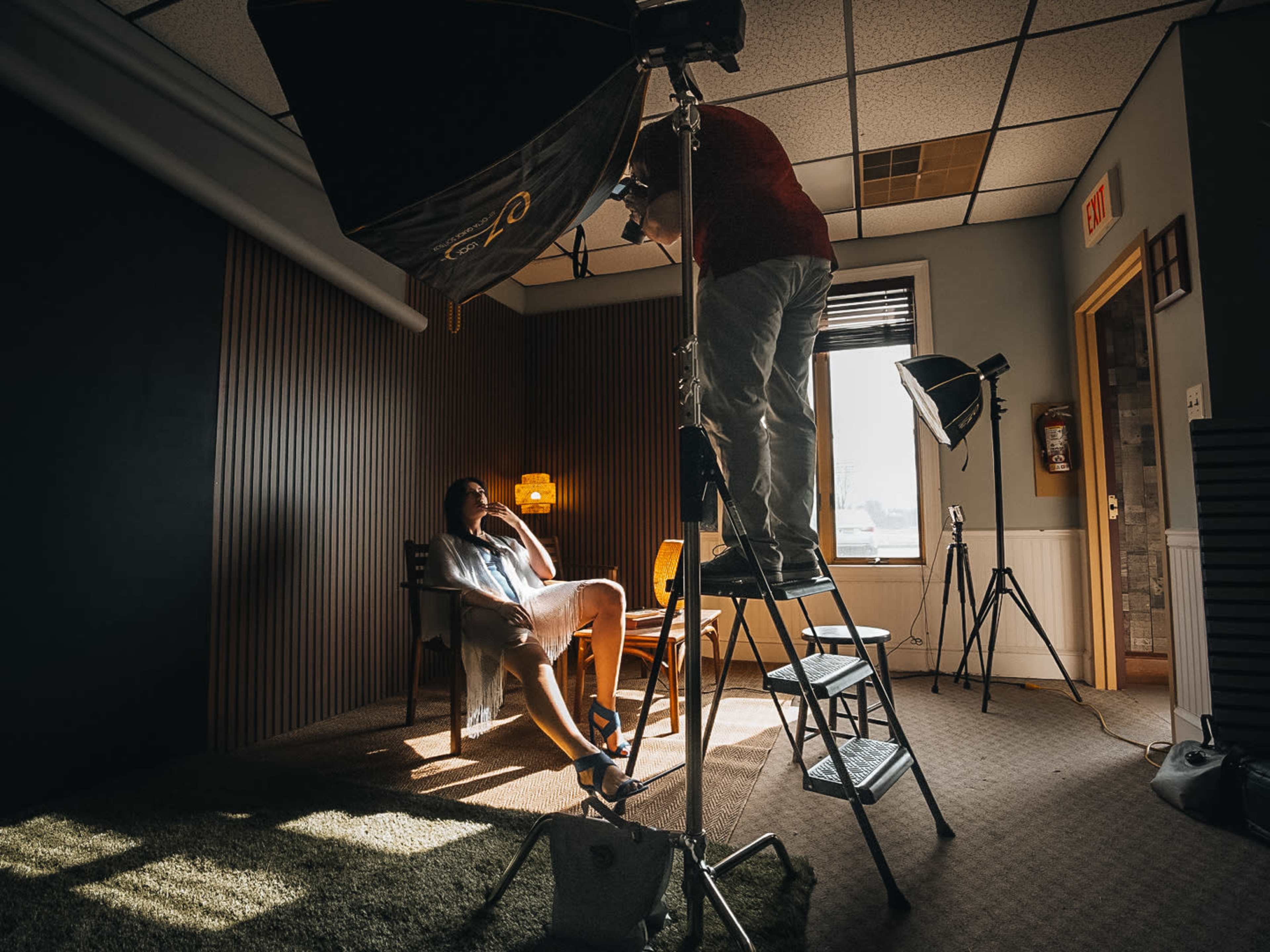 5 themed sets for video/photo, audio booth, 7 foot paper backdrops. Image in Hammonton, Hammonton, NJ