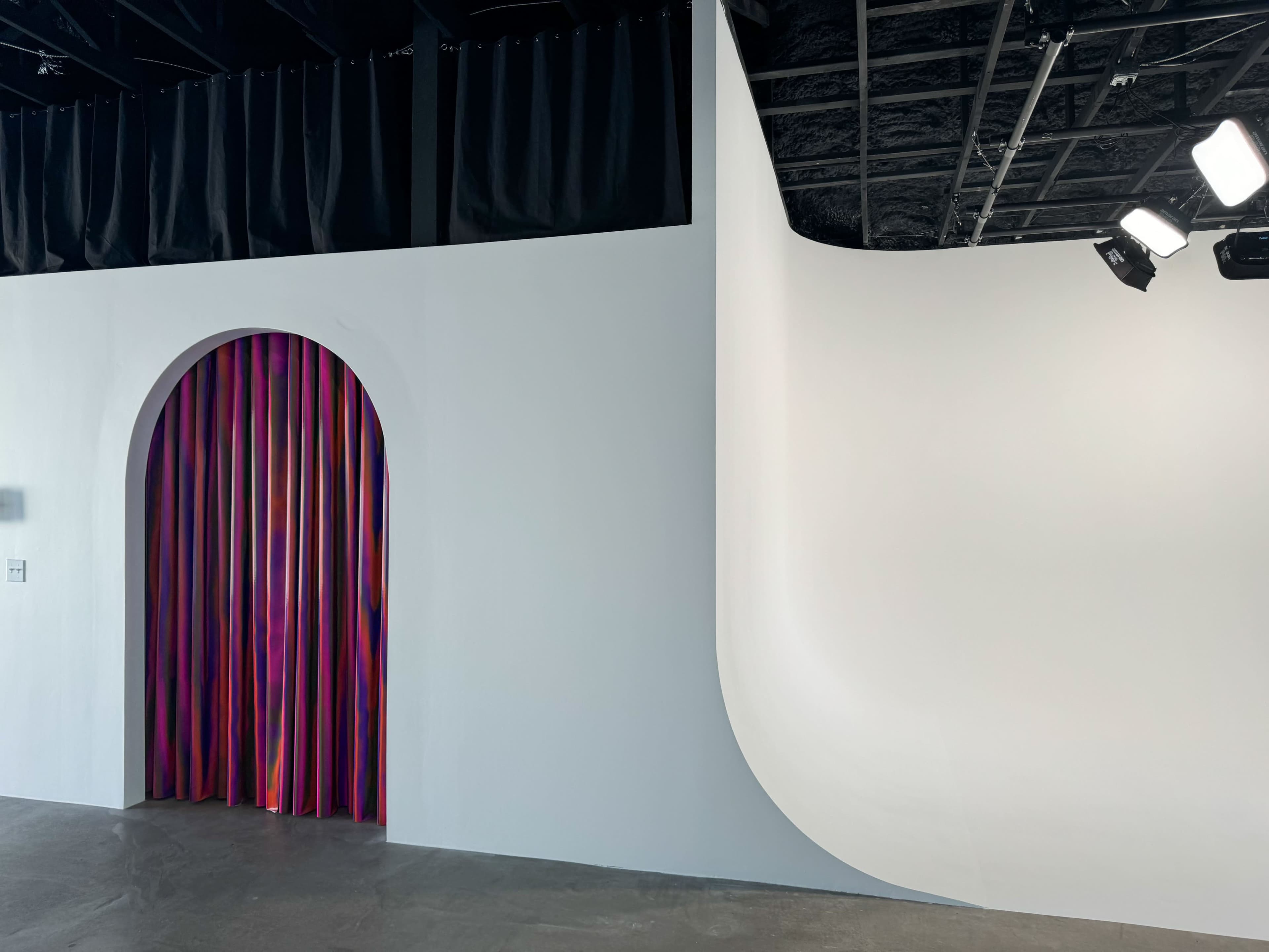 Aura Haus Studio | Natural + Full RGB Studio Lighting Warehouse Image in Katie Hill Neighborhood, Nashville, TN