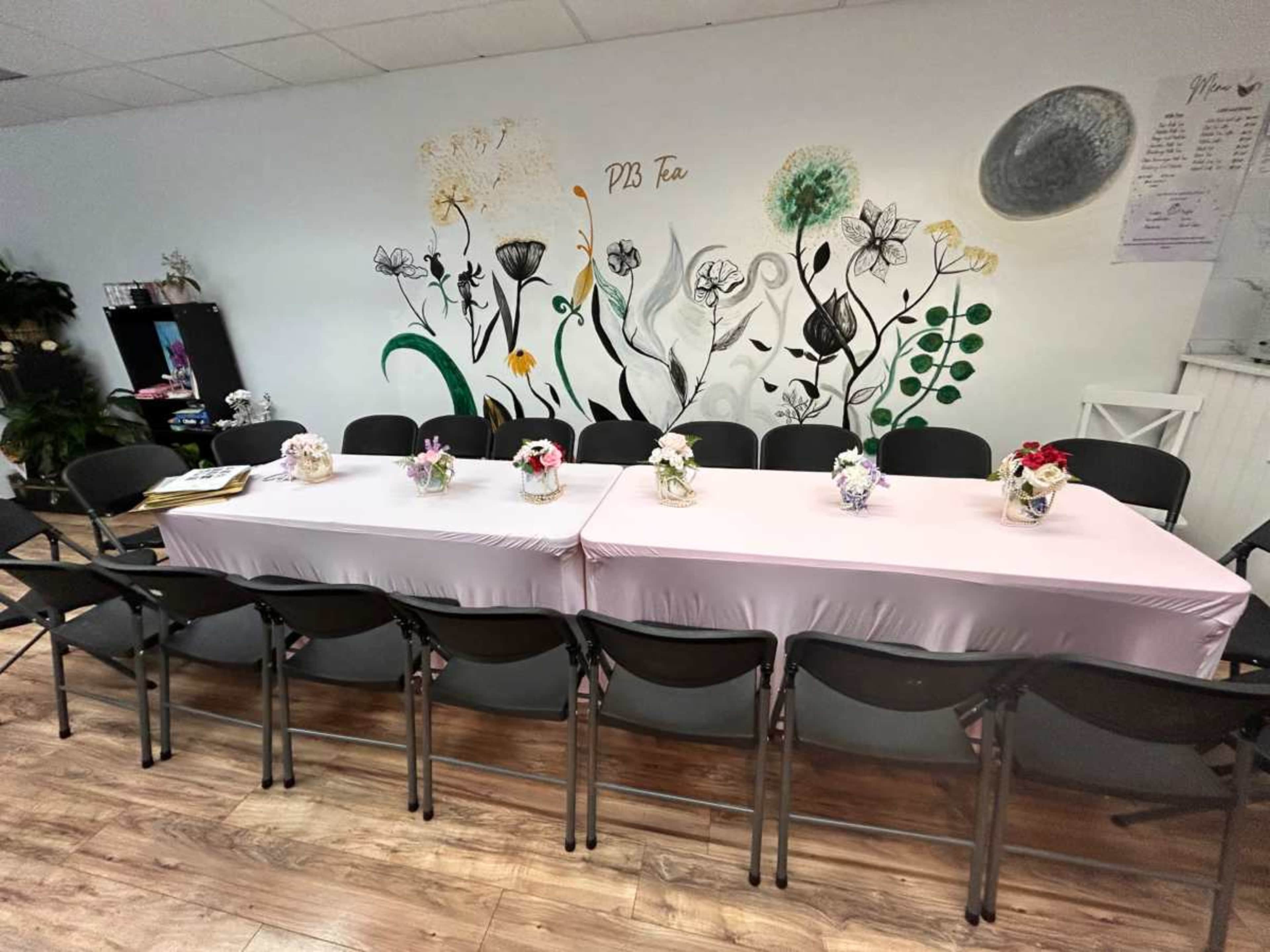 In a plaza with plenty of parking inside a boba and tea cafe with plenty of inspiring corners Image in Robbinsville Center, Hamilton, NJ