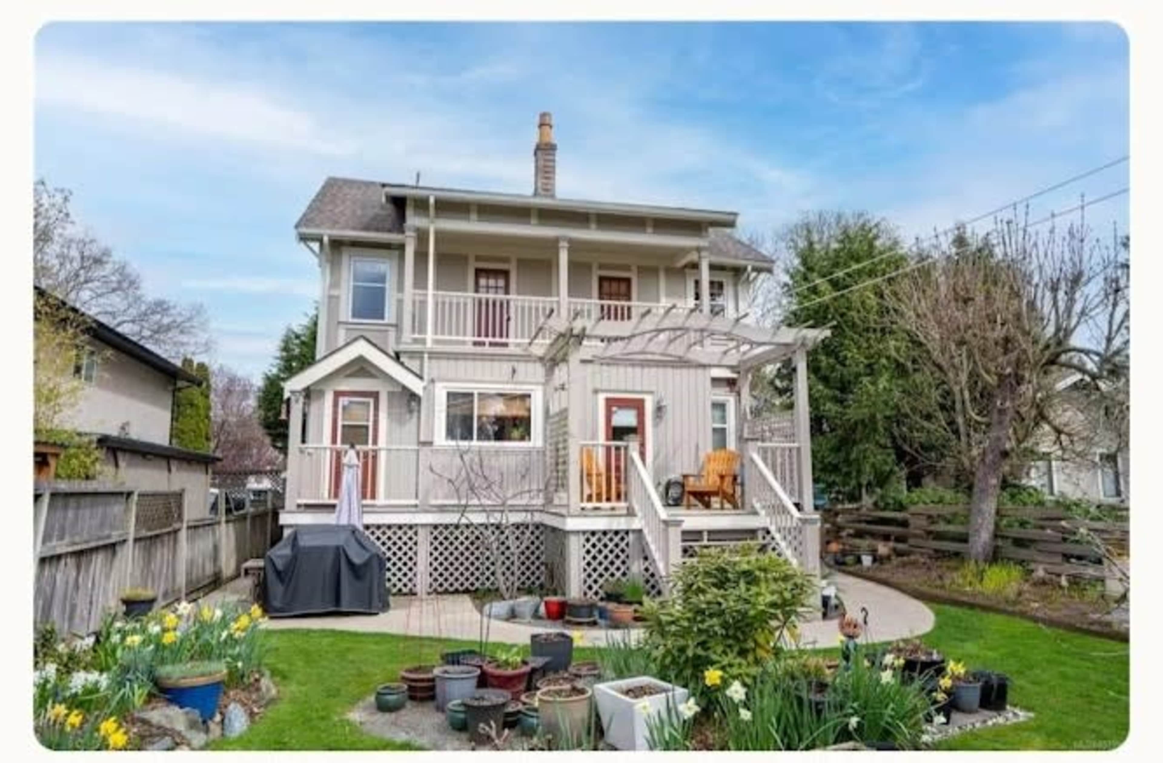 Historic Craftsman Gem with Deck, Views & Garden Image in Gorge -Tillicum Area, Victoria, BC