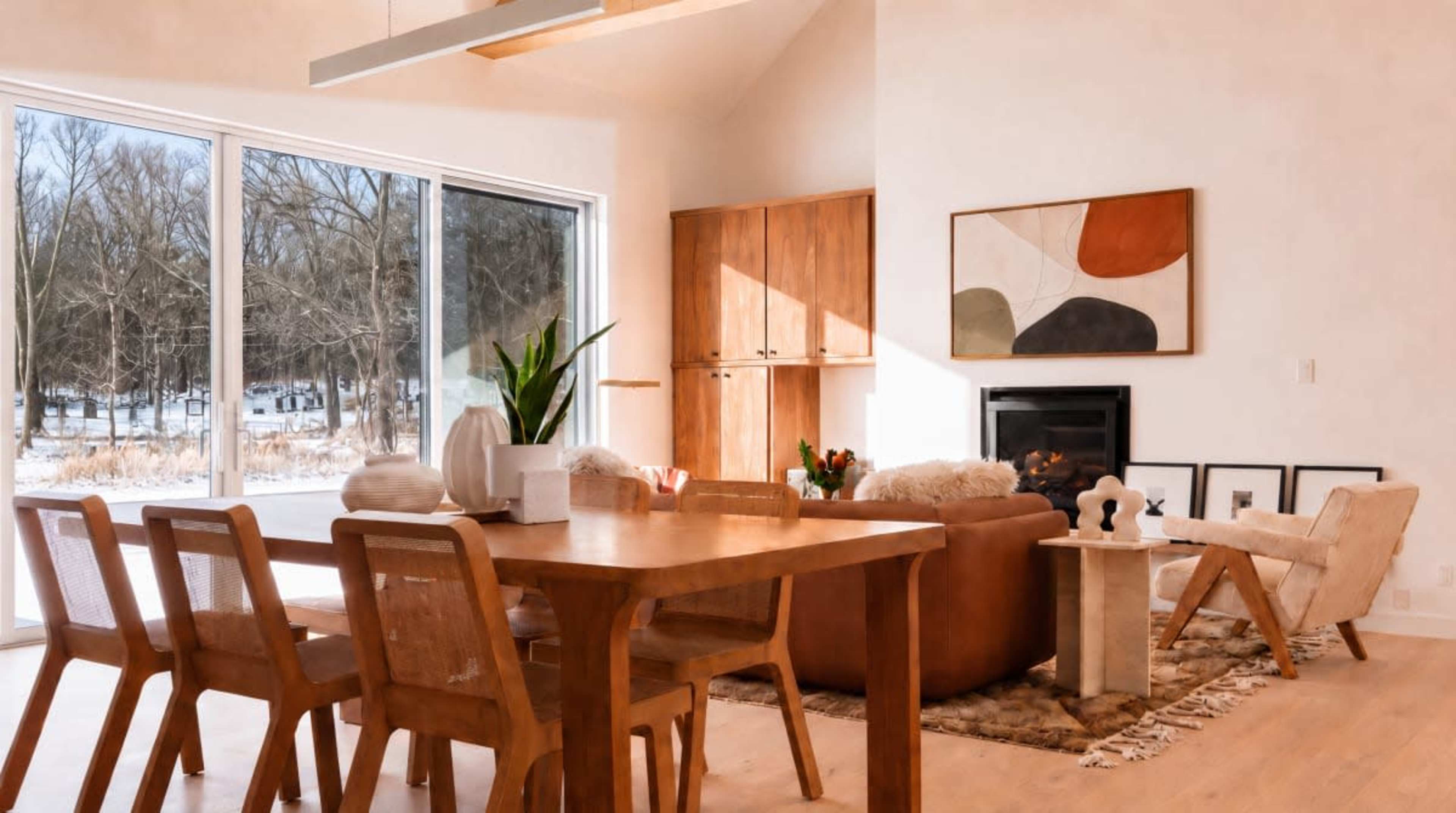 Large Design-Led Catskills Home with Mountain Views & Natural Light Image in Saugerties, Saugerties, NY