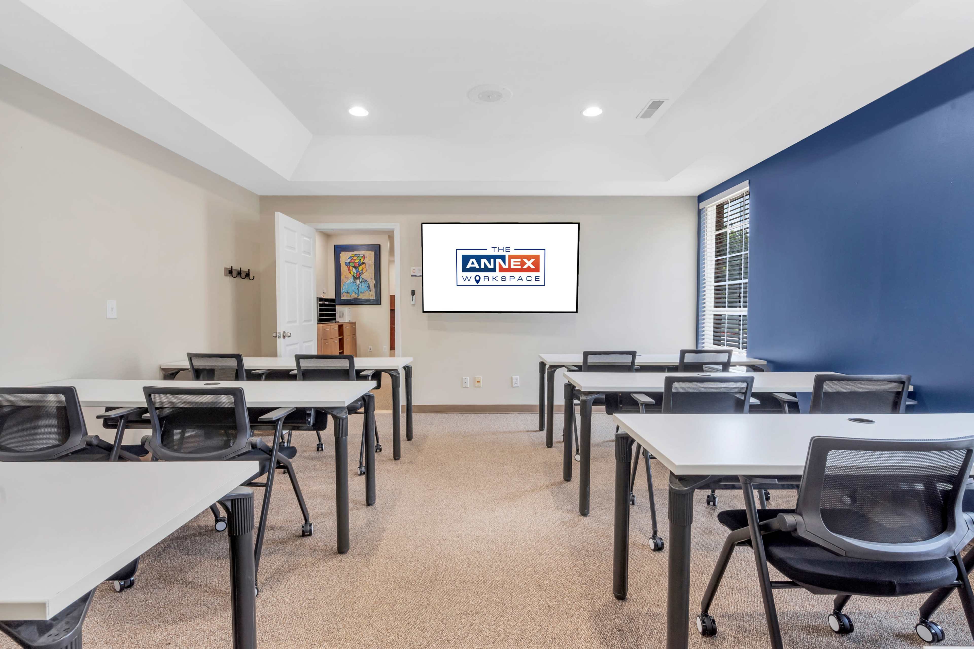 Classroom-style conference room in St. Peters, MO. Image in O'Fallon Township, St. Peters, MO