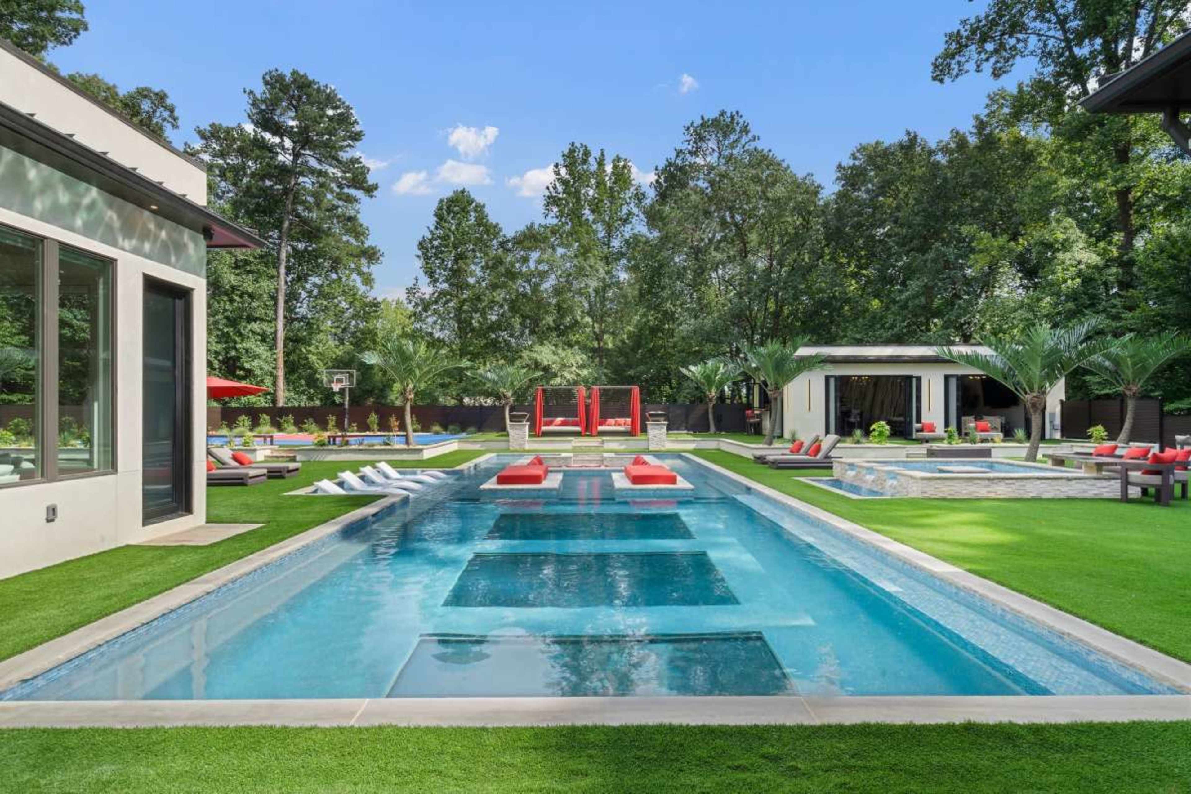 Luxury Modern Pool and Resort Backyard in Buckhead Image in Buckhead, Atlanta, GA