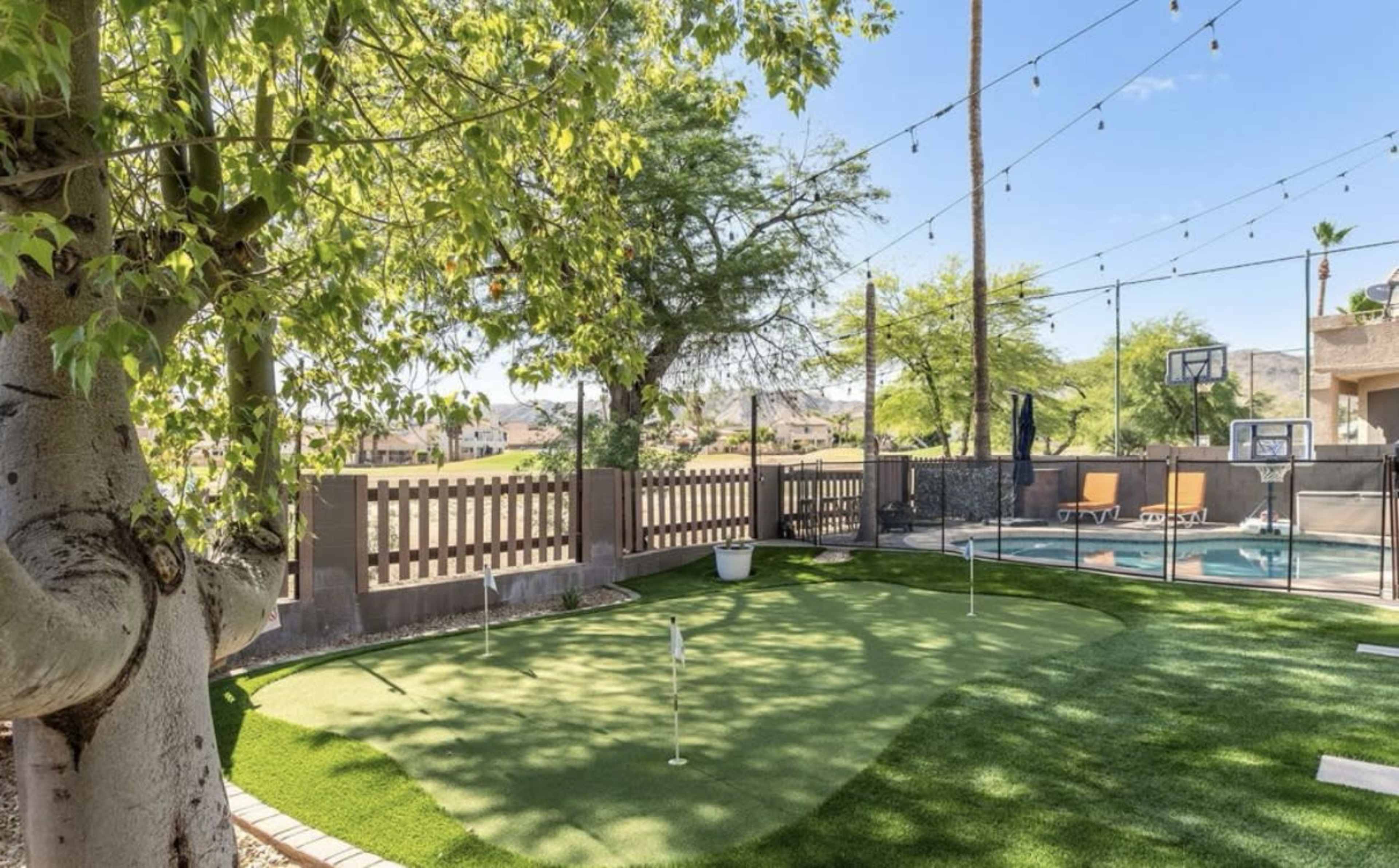Scenic Backyard Oasis in Gated Golf Course Community Image in Ahwatukee Foothills Village, Phoenix, AZ