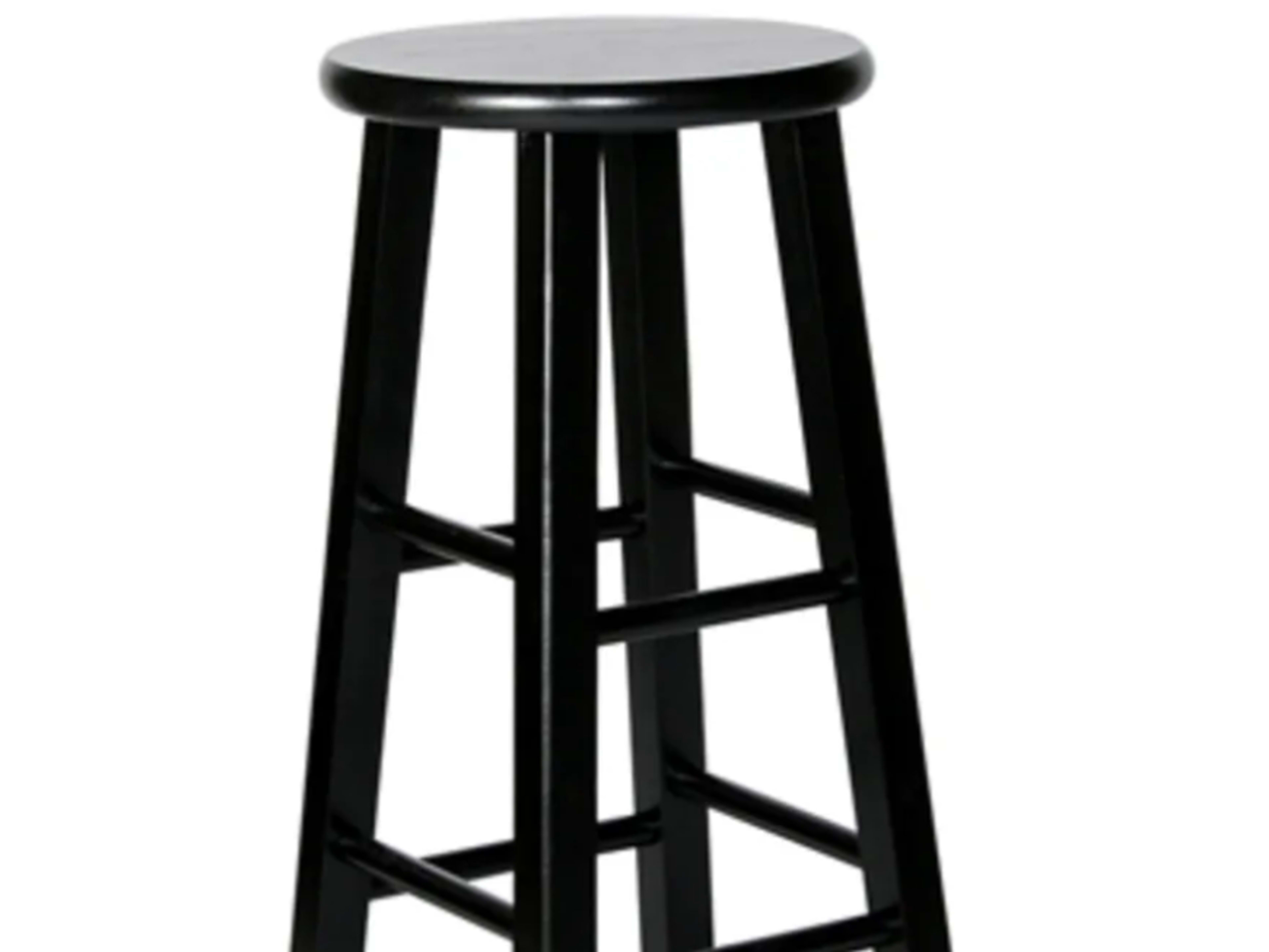 Black Wooden Stool
