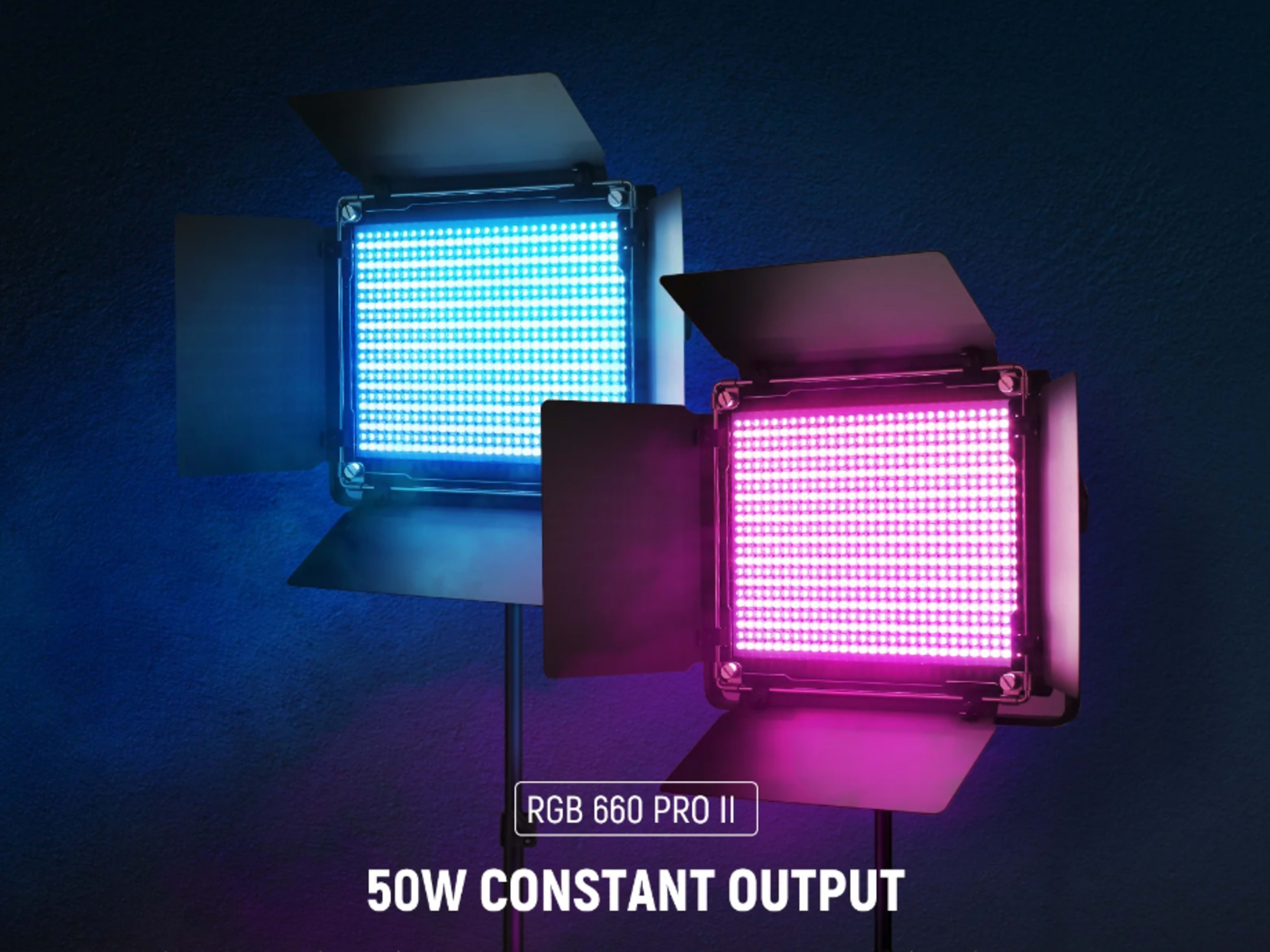 2 Pack RGB660 PRO II LED Video / Photo Light