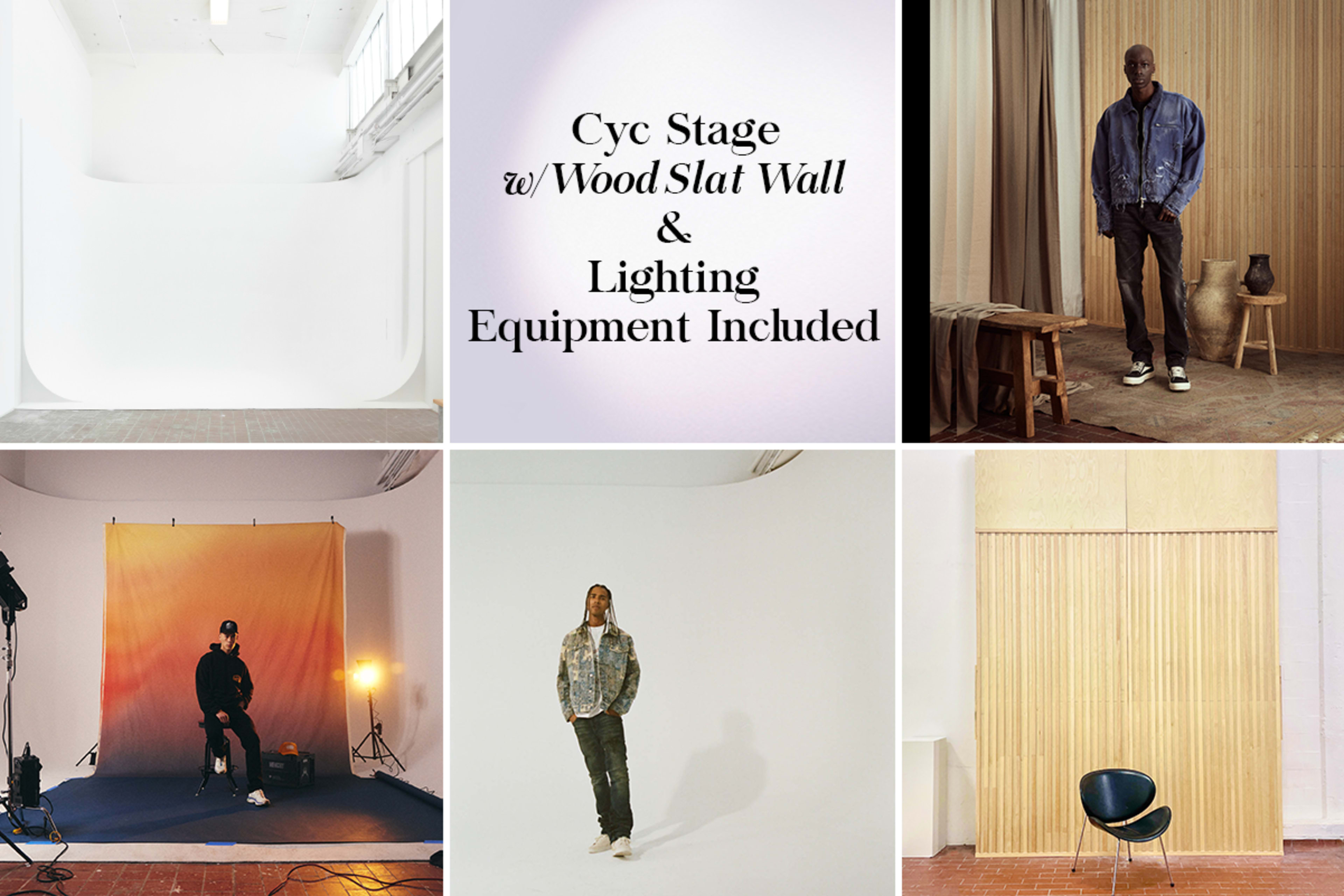 Cyc Stage w/Wood Backdrop & Free Lighting Equipment Included Image in South Los Angeles, Los Angeles, CA