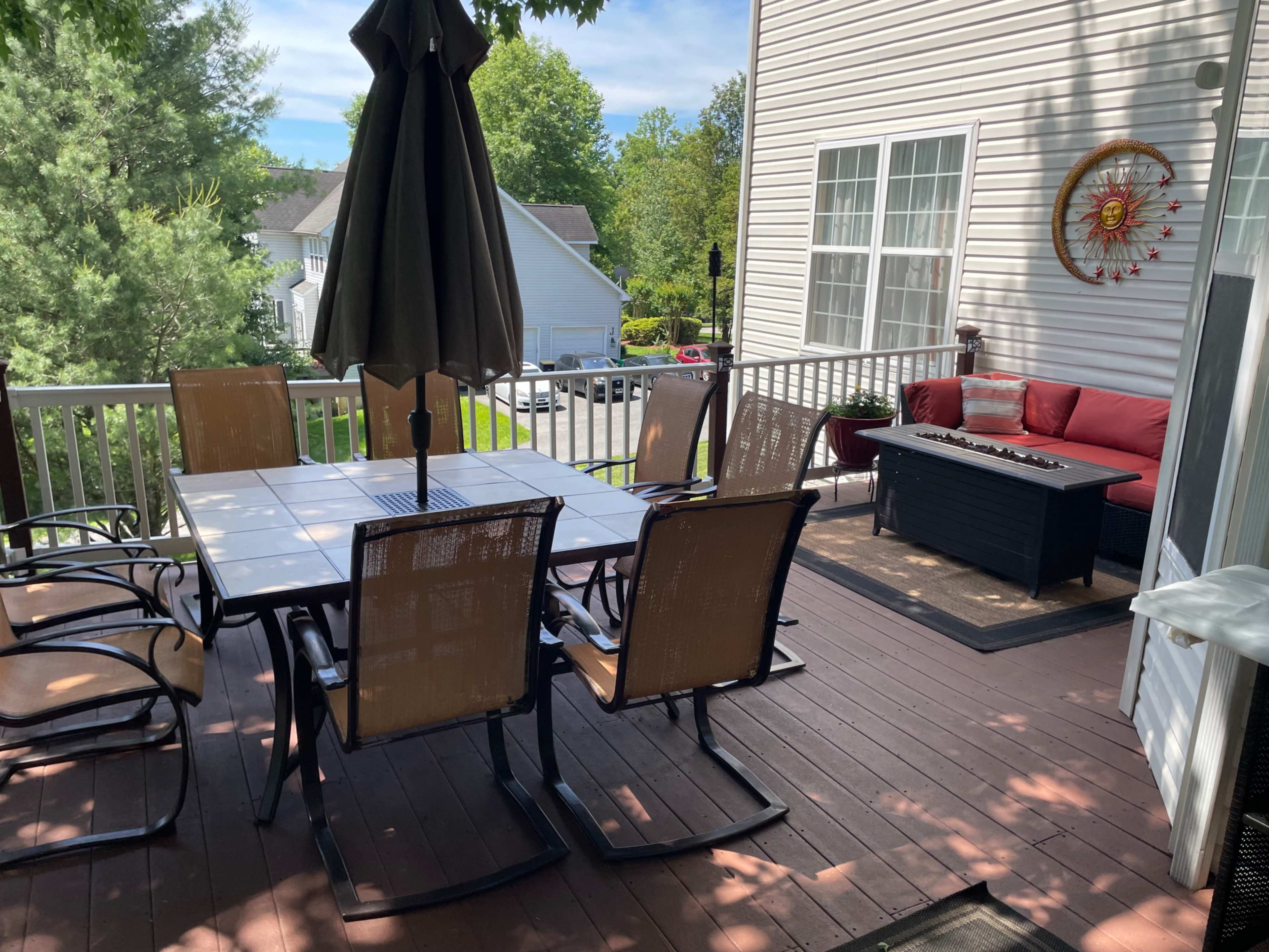 Outdoor lounge area great for filming. Image in Queen Anne Estates, UPR MARLBORO, MD