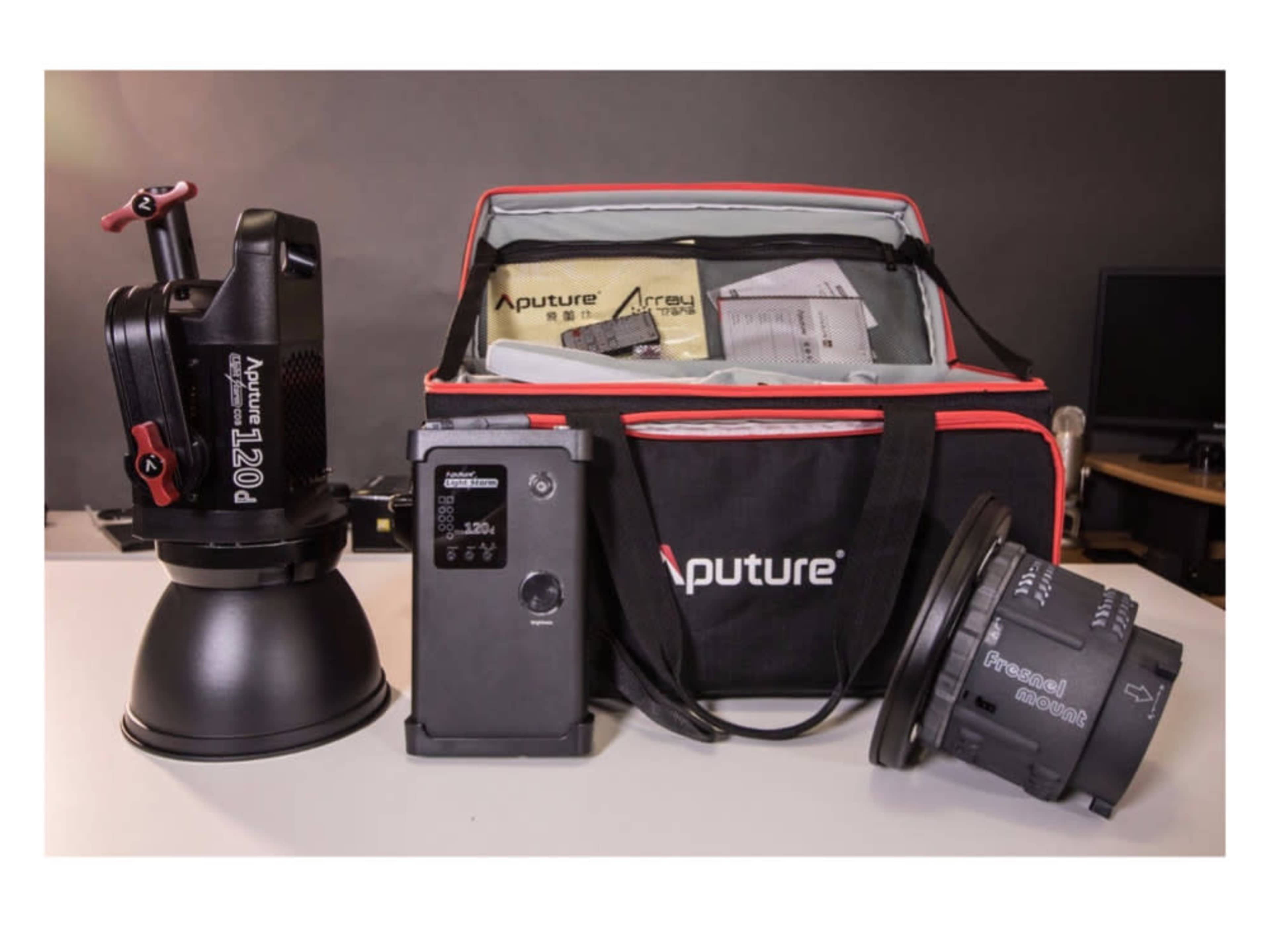 Aputure Light Storm 120D LED Light with Fresnel