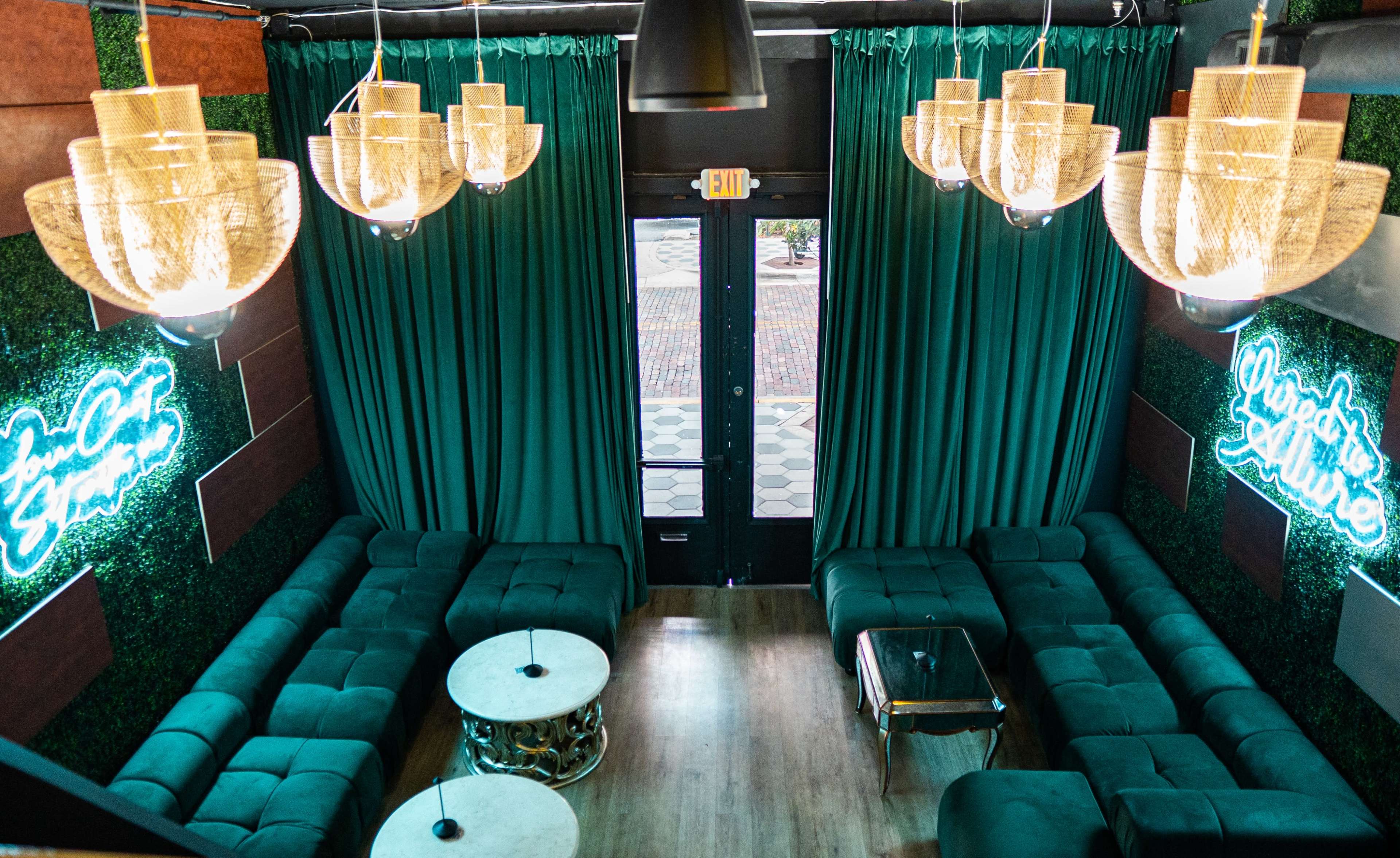 VIP Area in Lounge Restaurant, Downtown Orlando Image in Central Business District, Orlando, FL