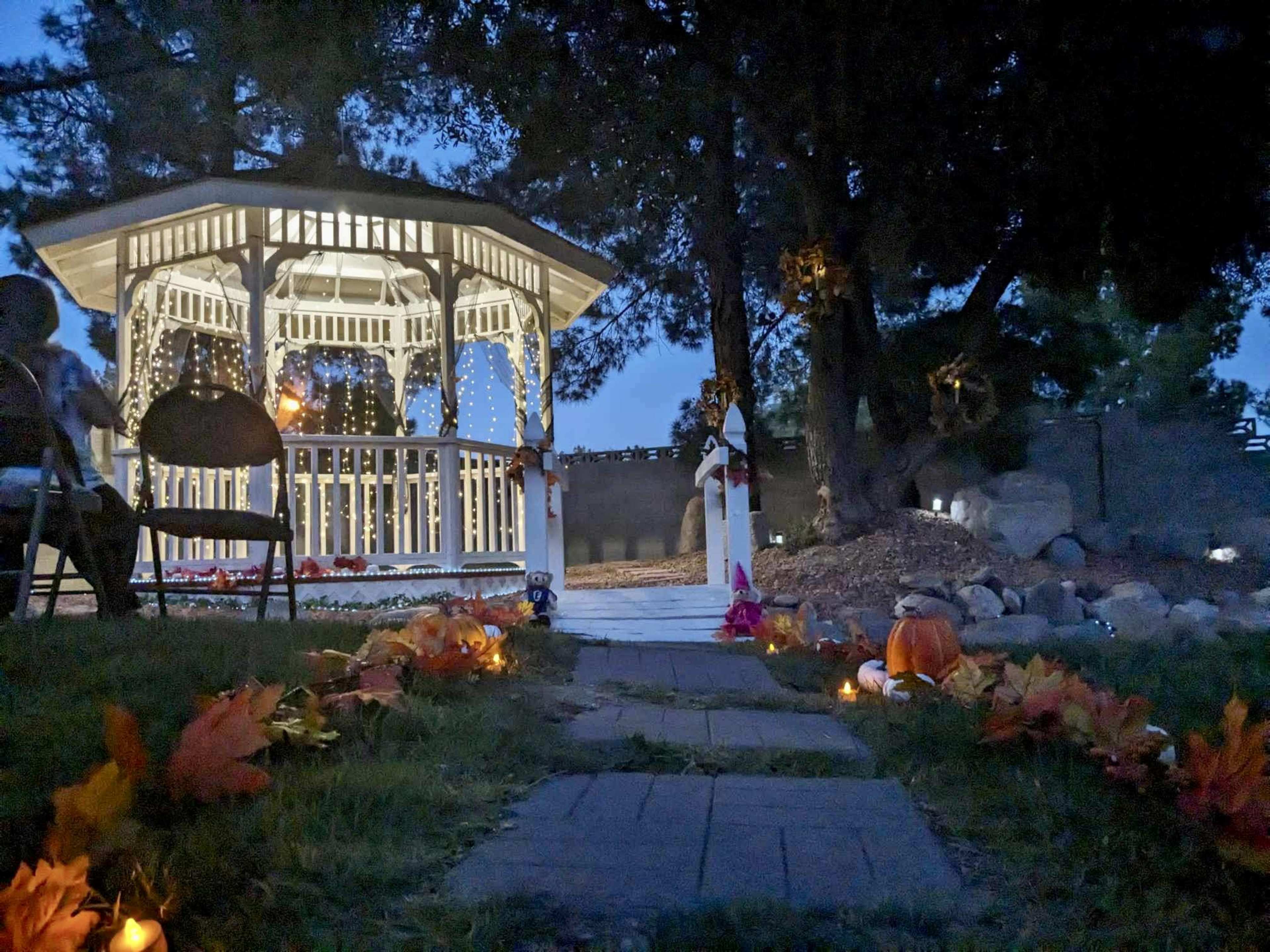 Gazebo in Backyard with mini bridge Image in Lone Mountain, LAS VEGAS, NV