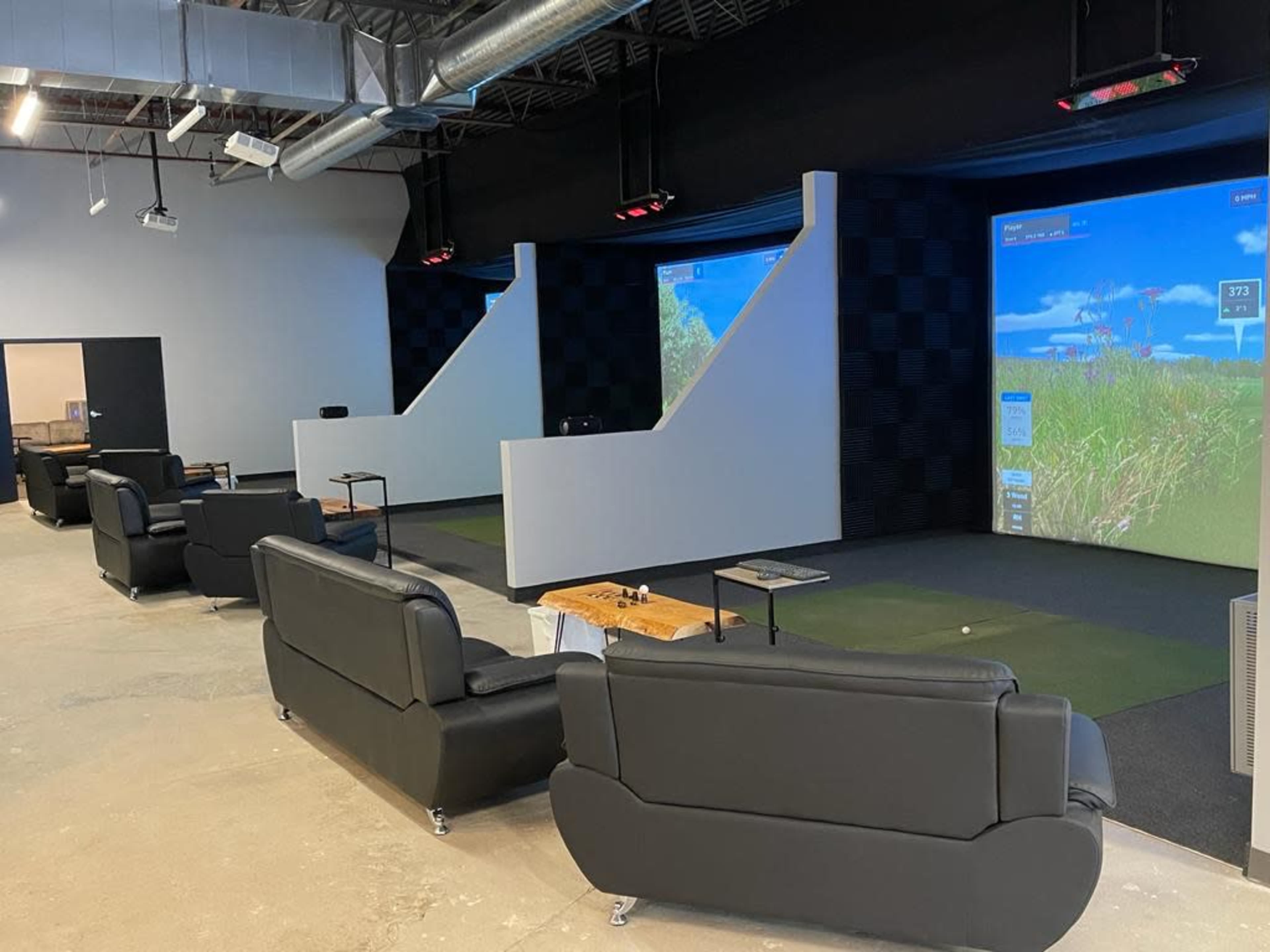 Modern Indoor Golf Studio with a Stylish Industrial Vibe Image in Orangeville, Orangeville, ON