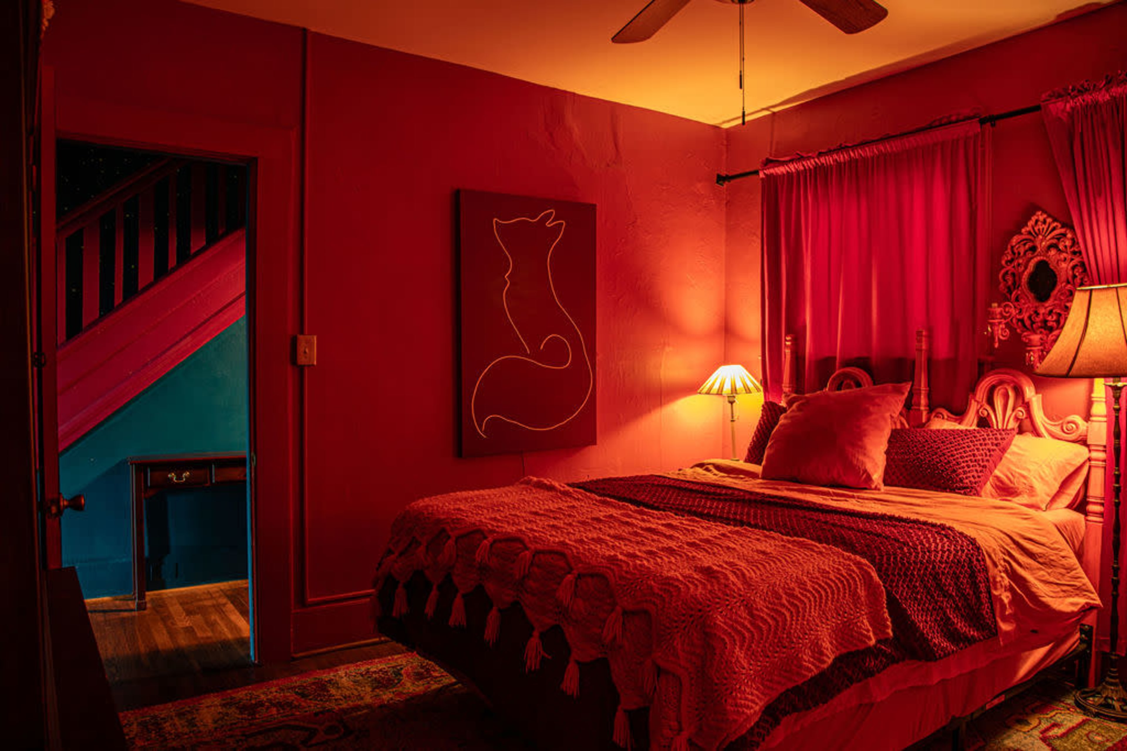 The Little Prince House: A Colorful Escape with a City View Image in Five Points South, Birmingham, AL