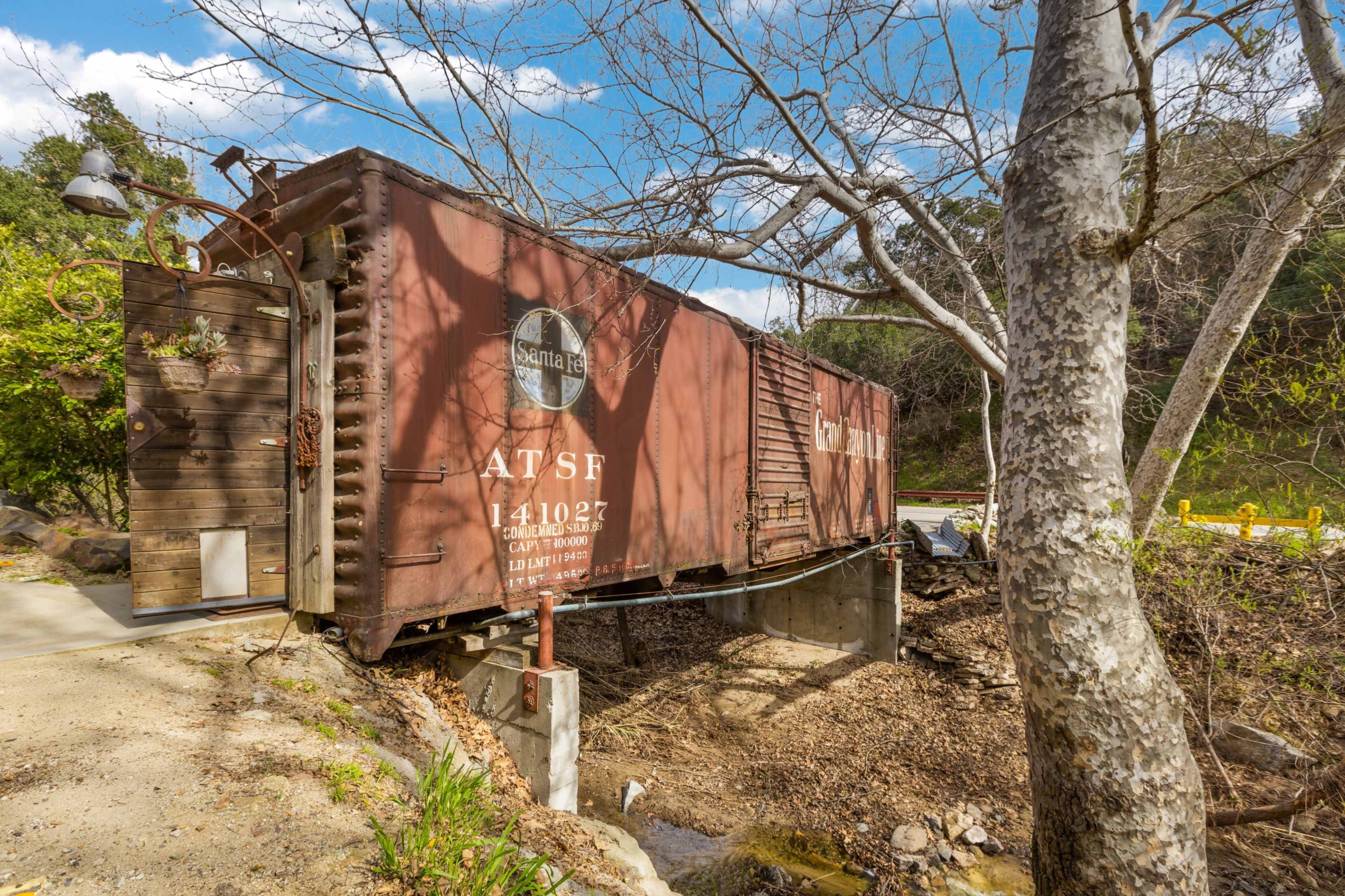 Iconic Topanga Boxcar House Image in Topanga, Topanga, CA