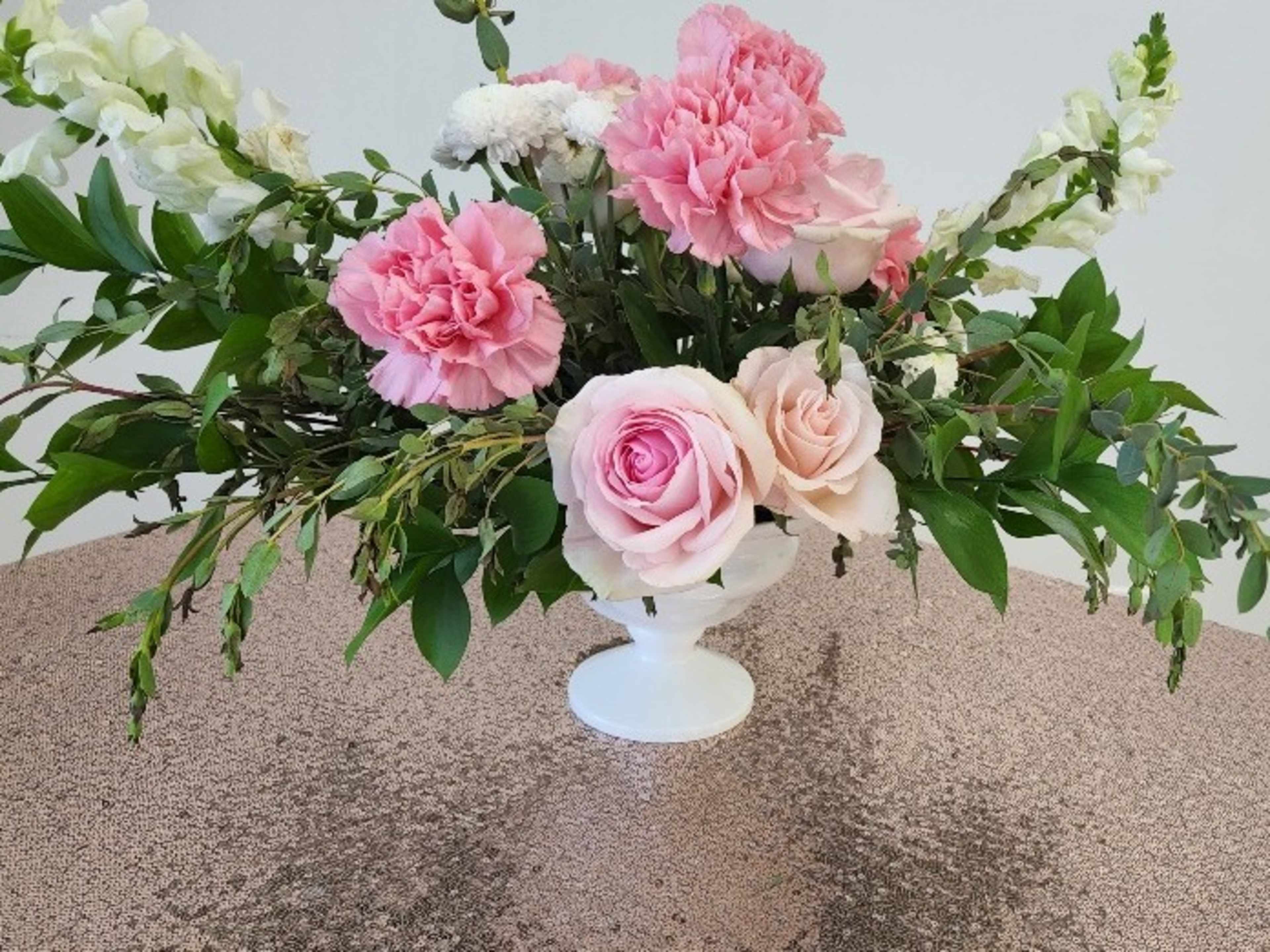 Medium size fresh flower arrangement 