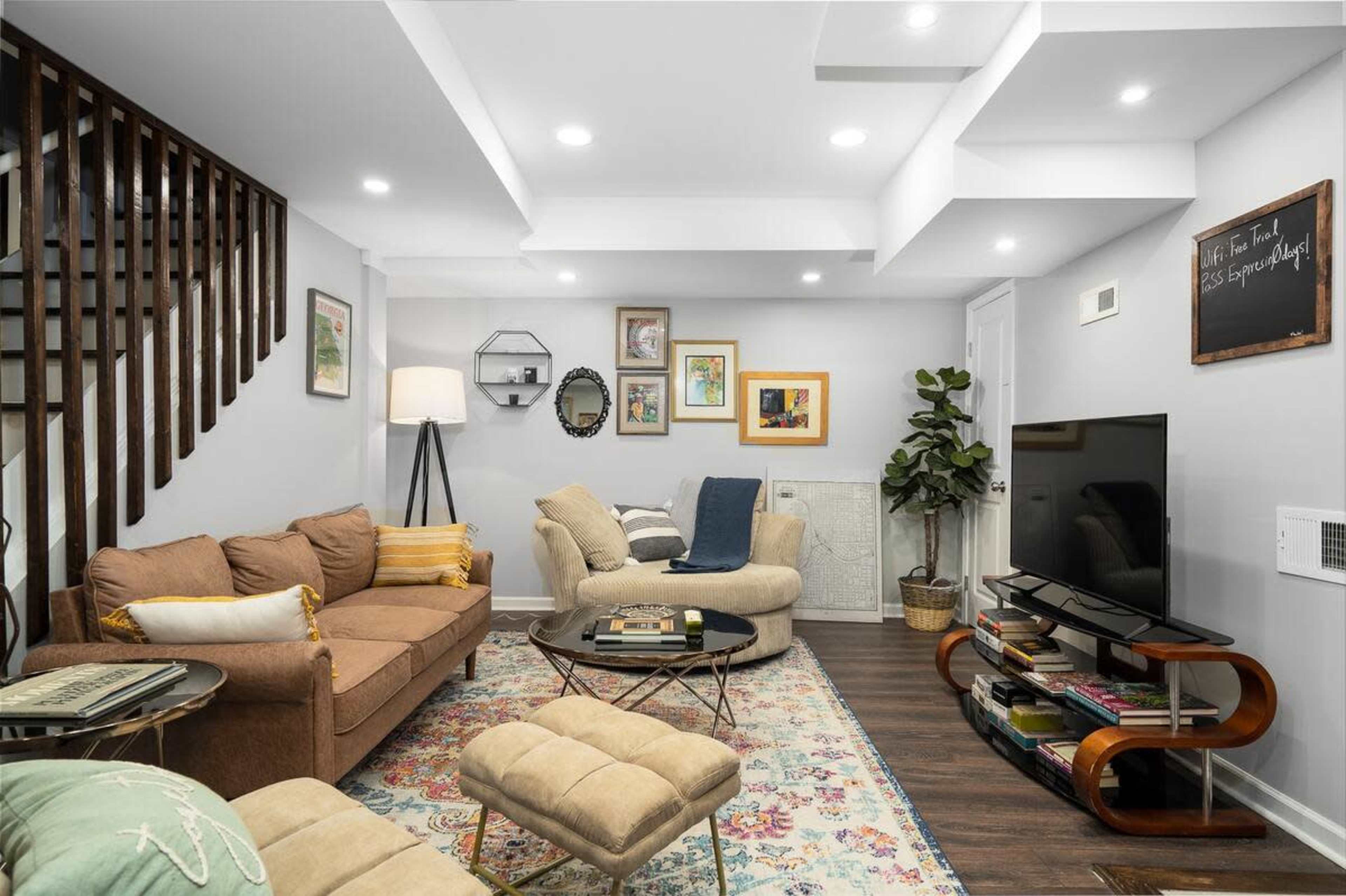 Character-Filled Home With Industrial Elegance: Leather, Oak, and Exposed Brick, Image in Parkview, Atlanta, GA
