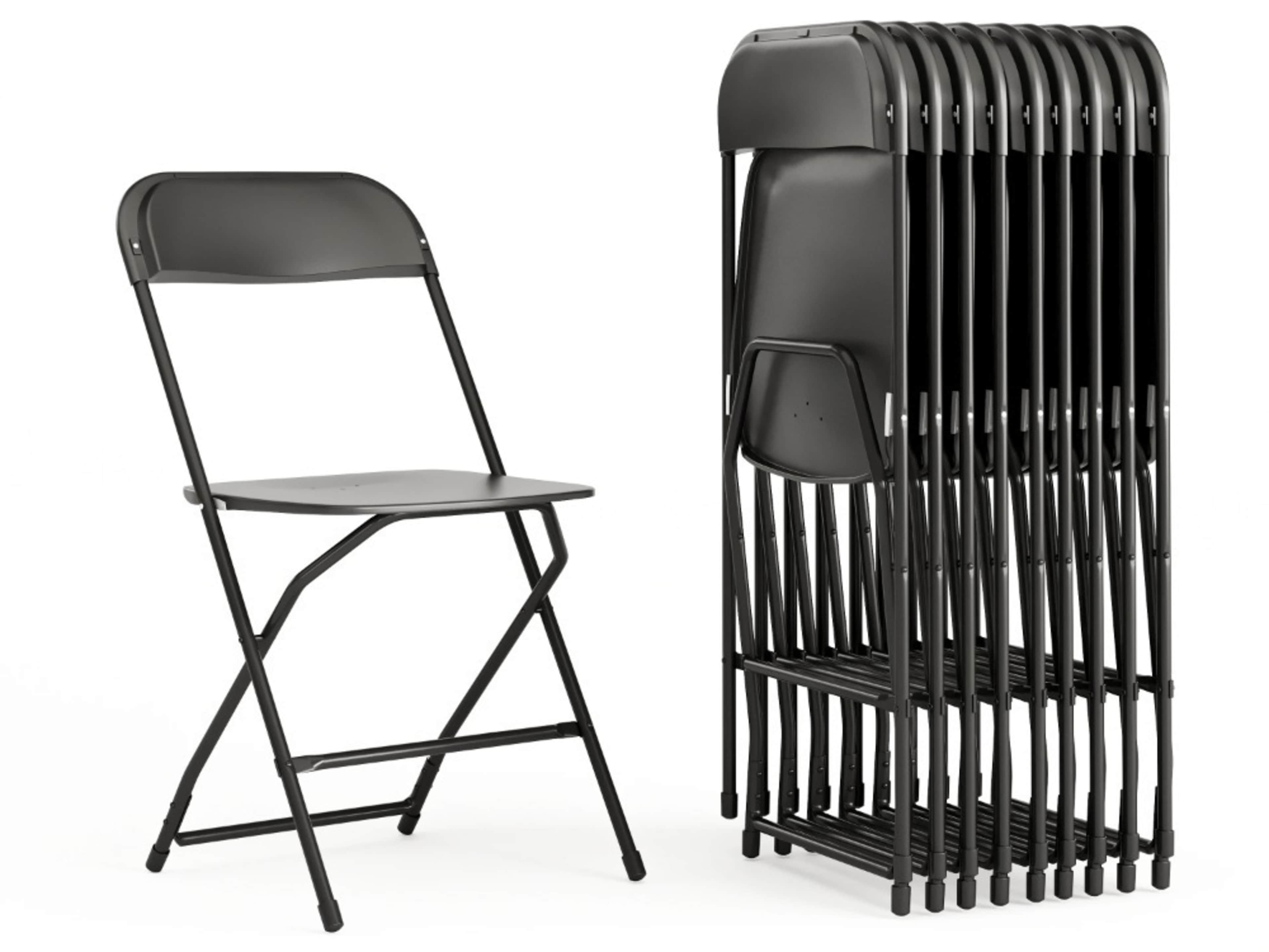 Premium Black Folding Chair