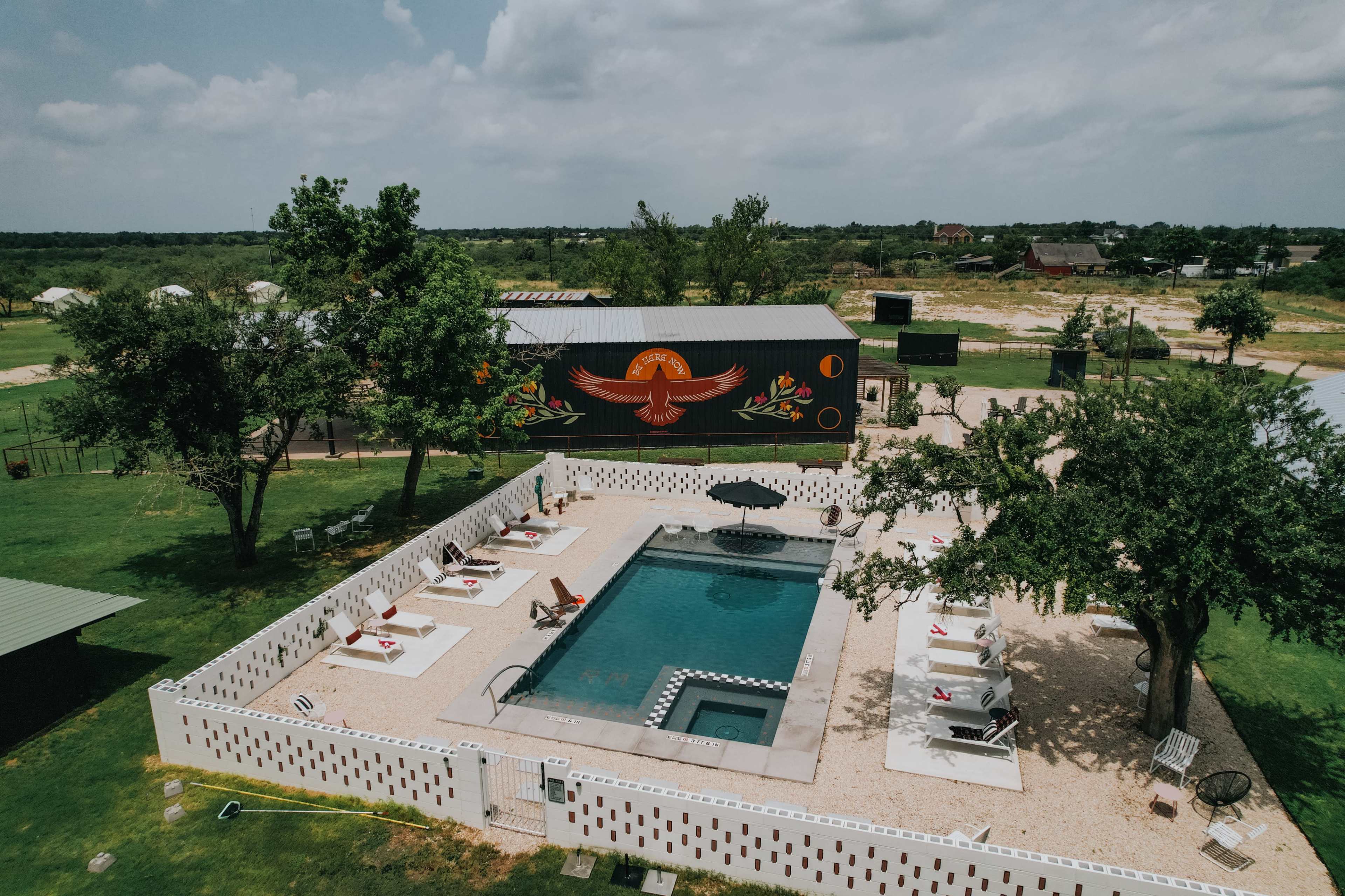 Picturesque Pool in a Country Setting Image in Lockwood Farms, Manor, TX