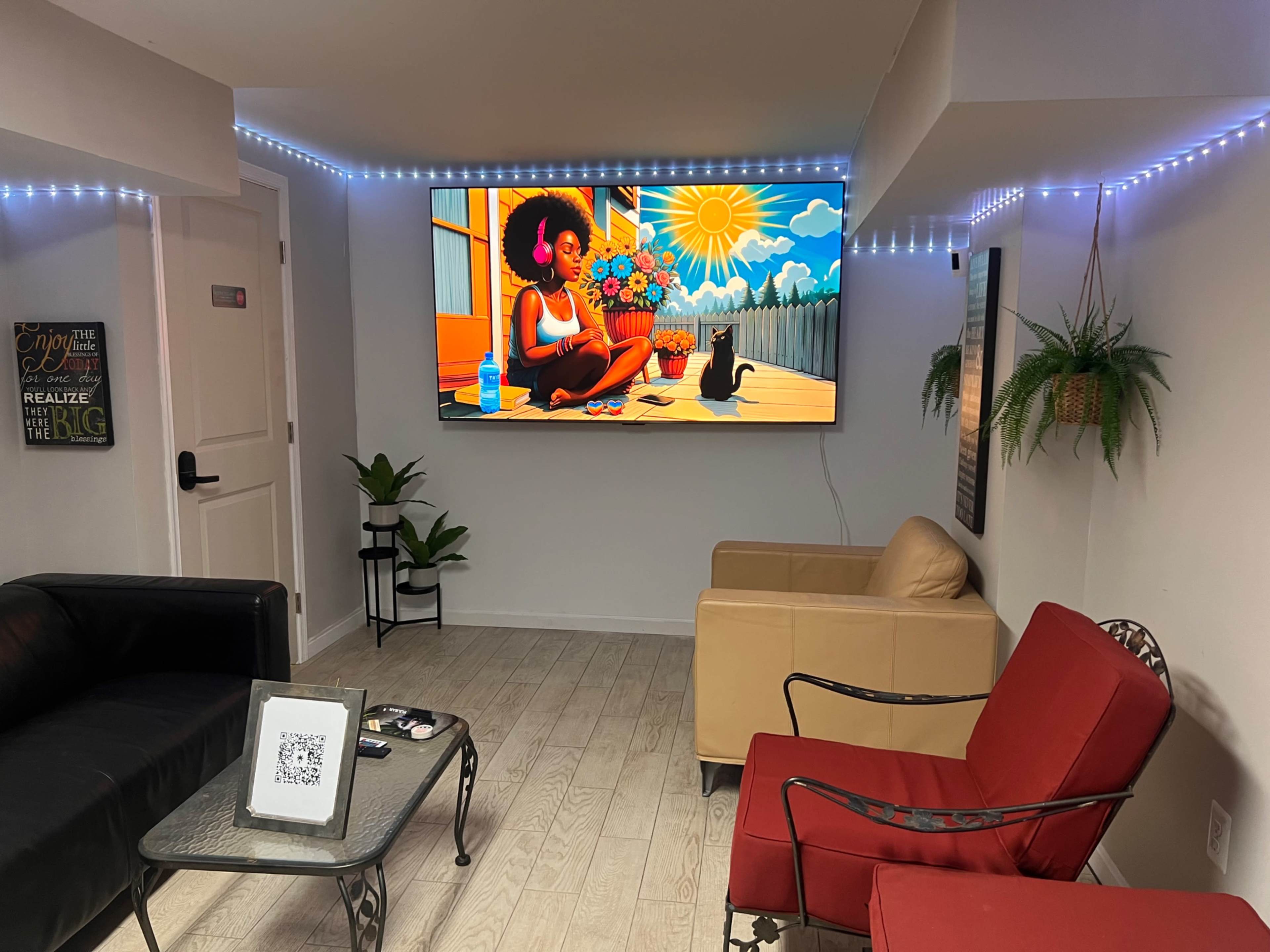 Intimate Lounge in licensed safe use treatment space inside a licensed dispensary. Image in Petworth, Washington, DC