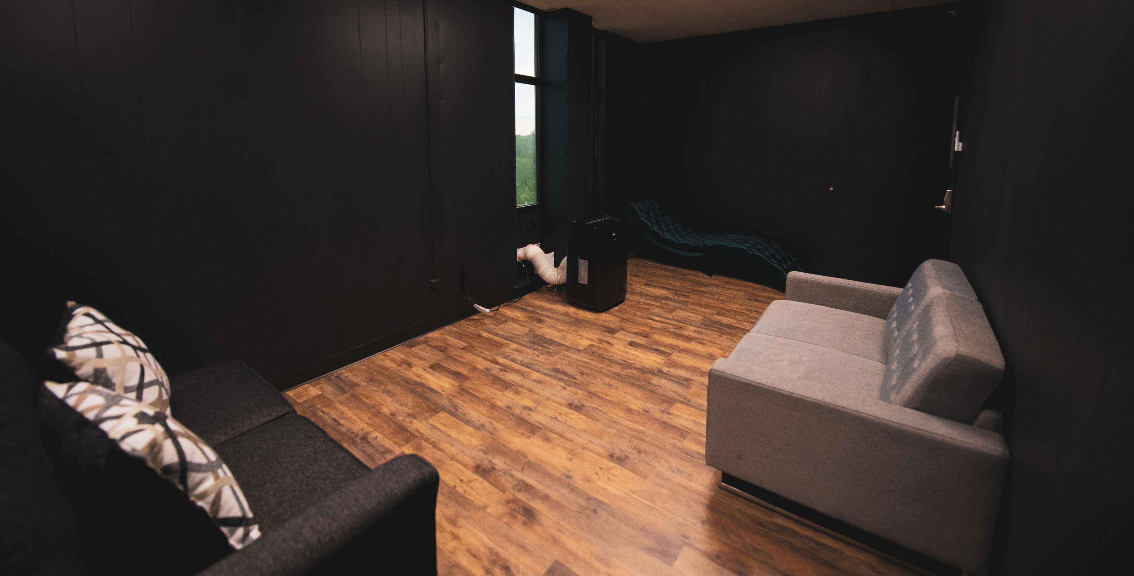 “Dynamic Black & Red Room Studio – Perfect for Boudoir, Creative Photography, & Video Content Creation” Image in Capitol View - Stifft Station, Little Rock, AR