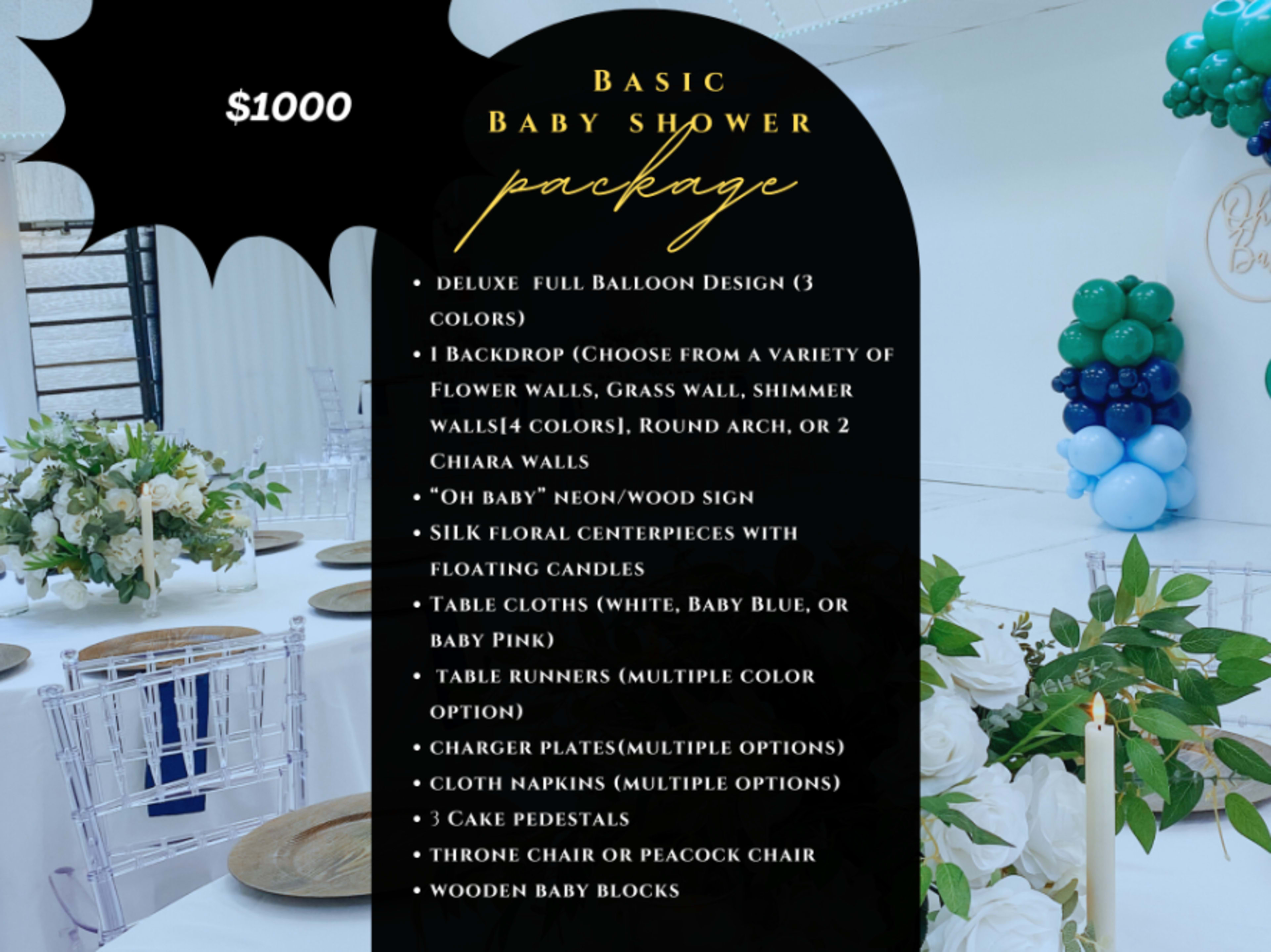 Basic Babyshower package