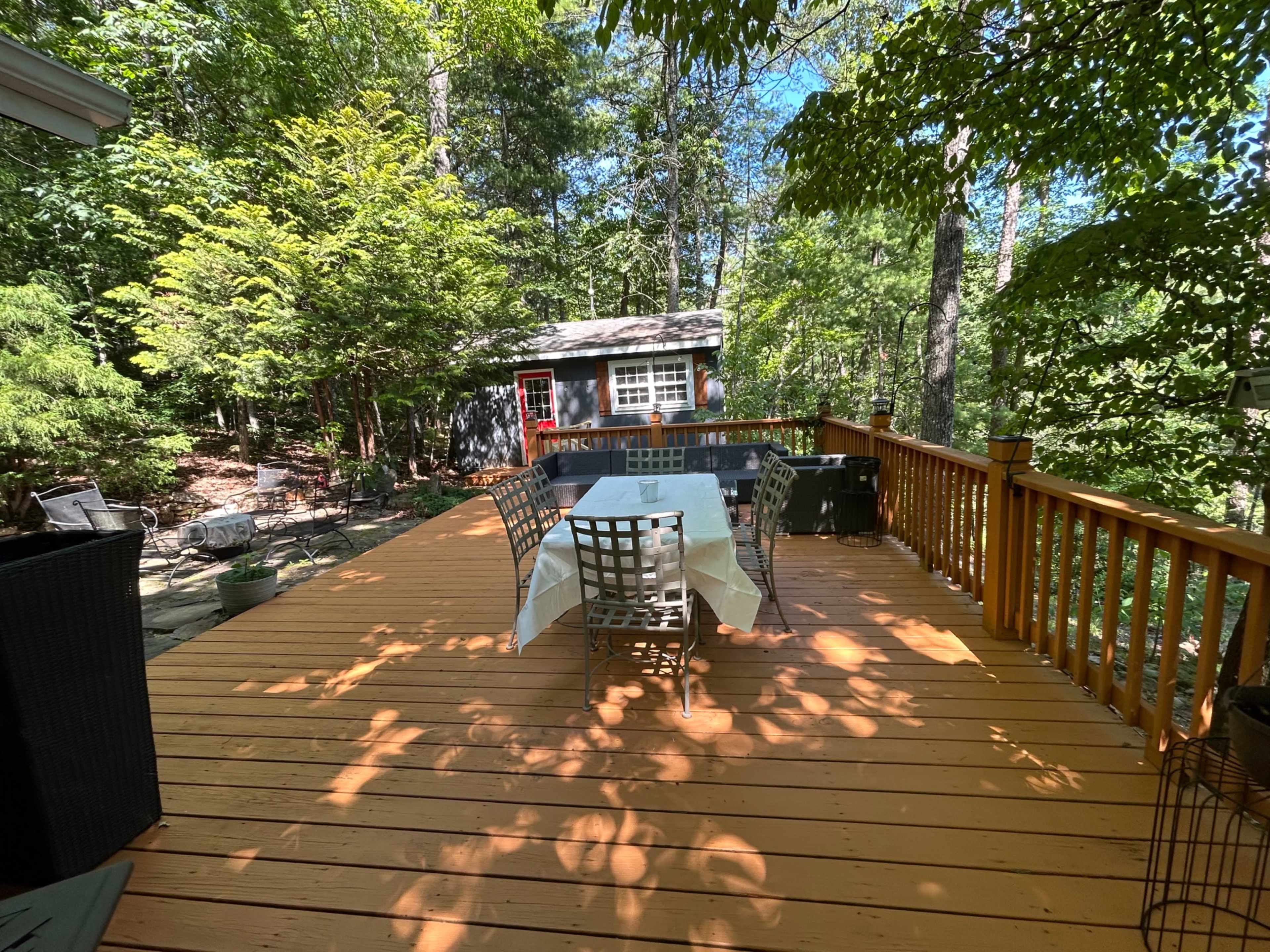 Cabin w/large porches, outdoor spaces, sun rooms, and soothing sounds from Toccoa River! Image in , Blue Ridge, GA