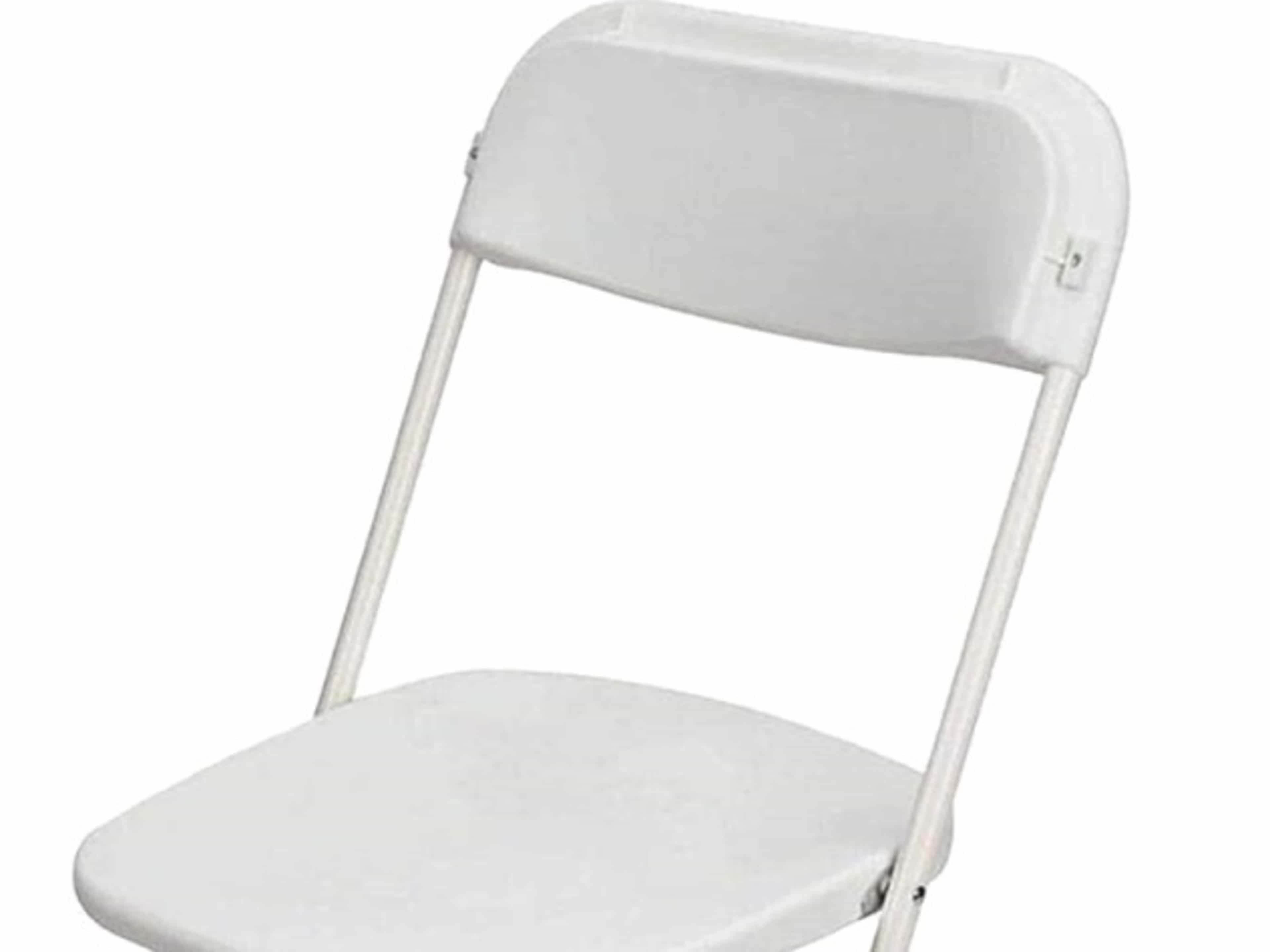 White Plastic Folding Chair