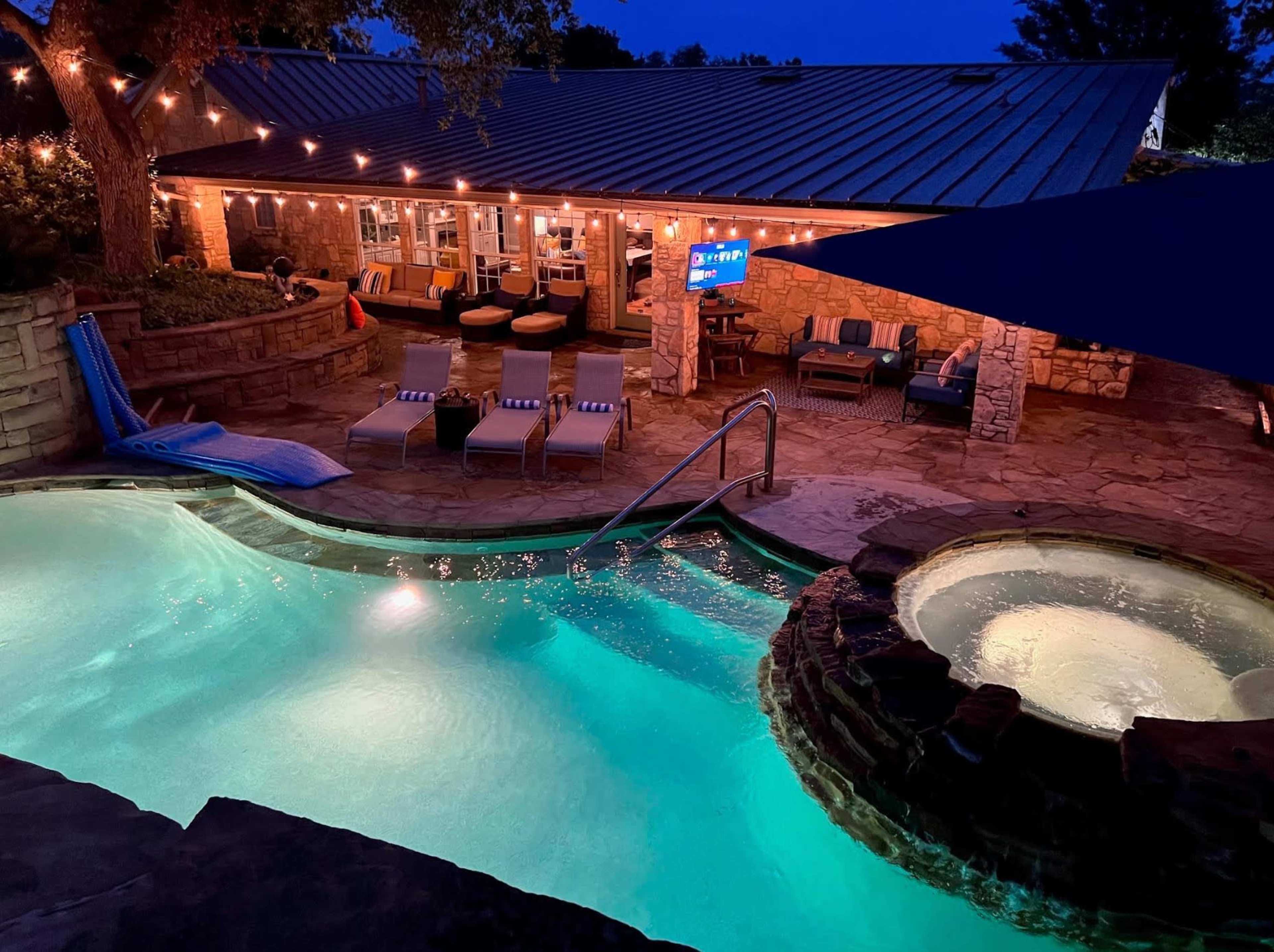 Secluded Private Pool Resort + Waterfall Image in Canyon Lake, Canyon Lake, TX